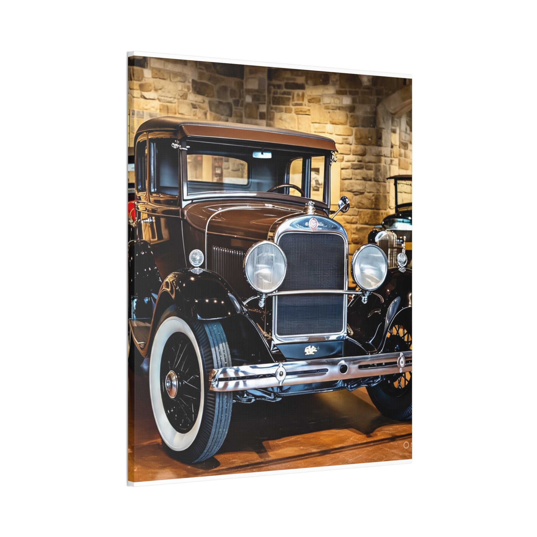 Vintage Classic Car Canvas Wall Art - Antique Auto Photography Print