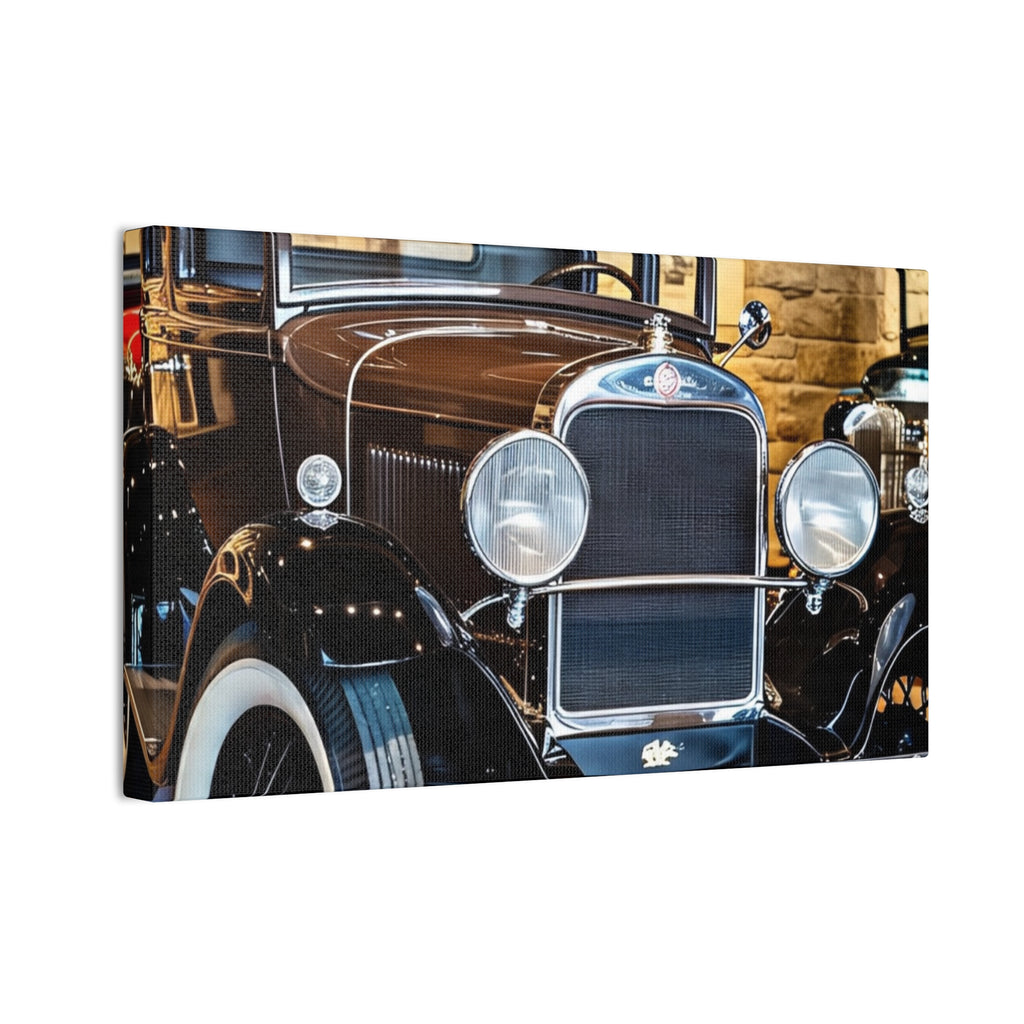 Vintage Classic Car Canvas Wall Art - Antique Auto Photography Print