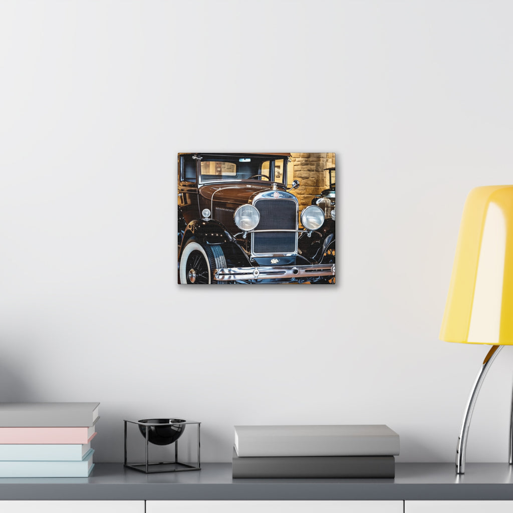 Vintage Classic Car Canvas Wall Art - Antique Auto Photography Print