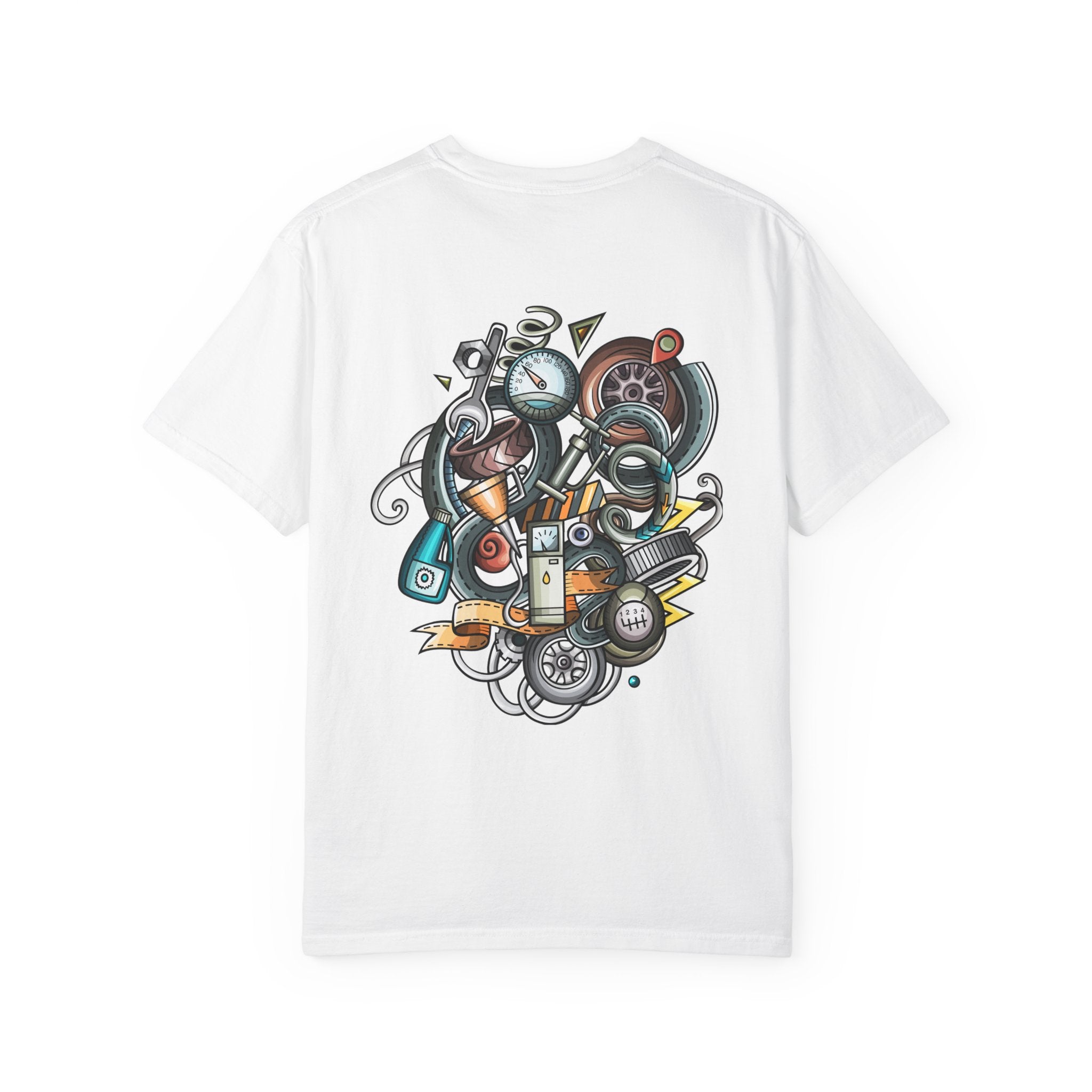 Abstract Vintage Motors T-Shirt — Retro Automotive Graphic Tee