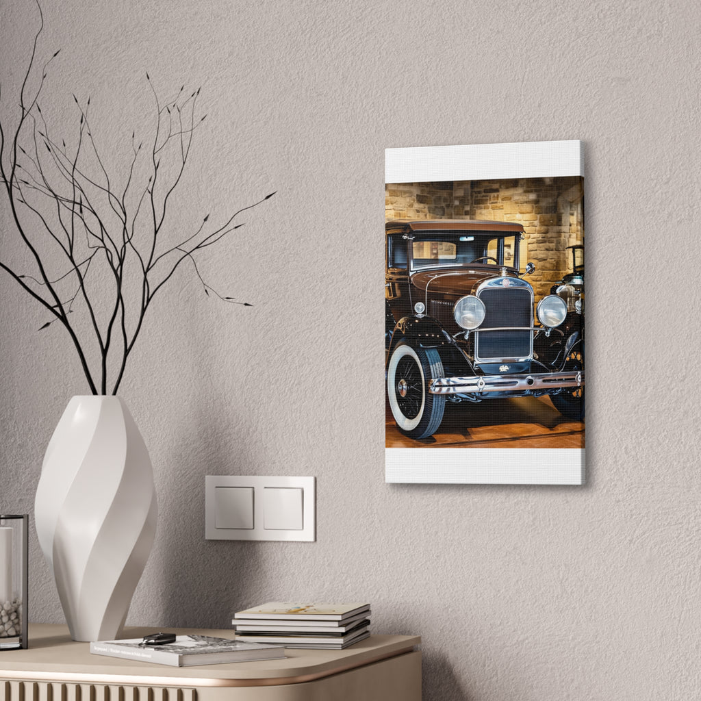 Vintage Classic Car Canvas Wall Art - Antique Auto Photography Print