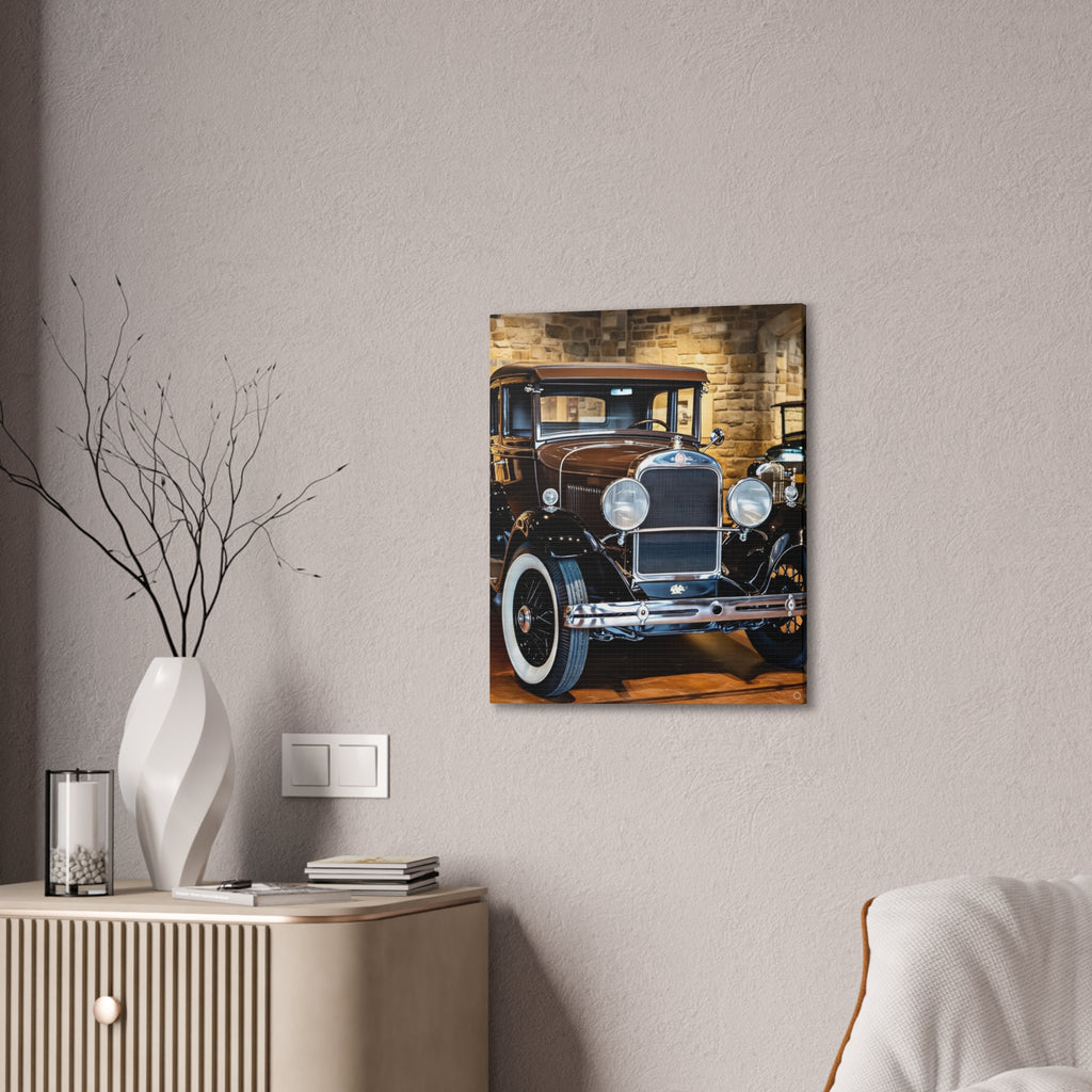 Vintage Classic Car Canvas Wall Art - Antique Auto Photography Print