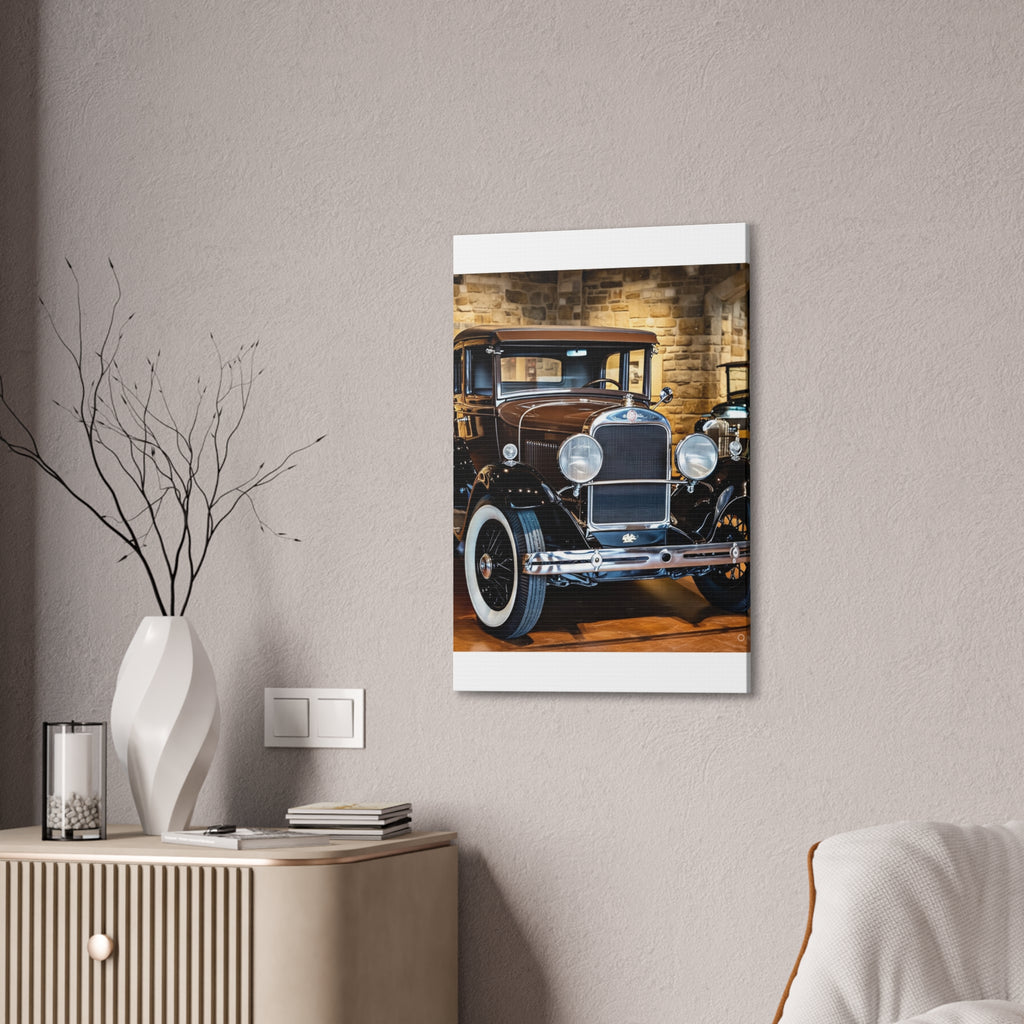Vintage Classic Car Canvas Wall Art - Antique Auto Photography Print