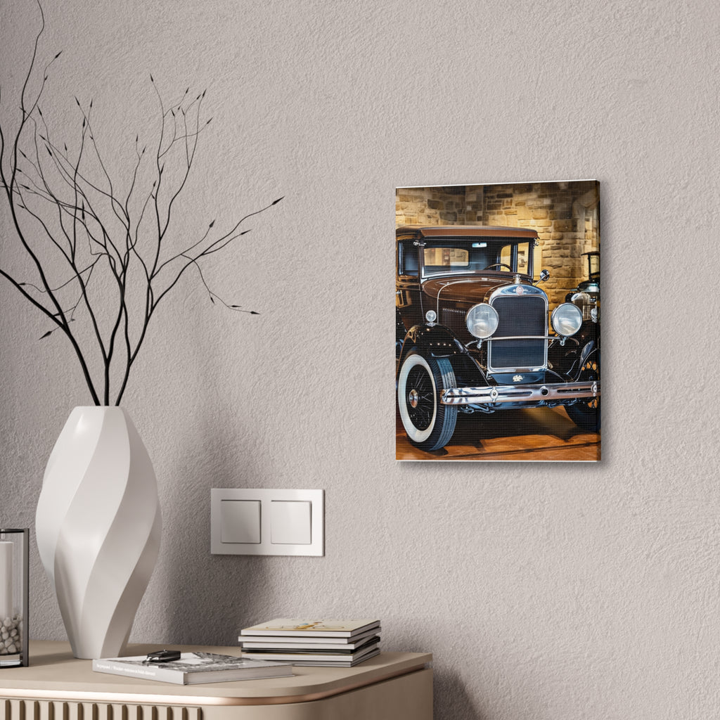 Vintage Classic Car Canvas Wall Art - Antique Auto Photography Print