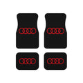 Audi Red Rings Car Floor Mats — Set of 4