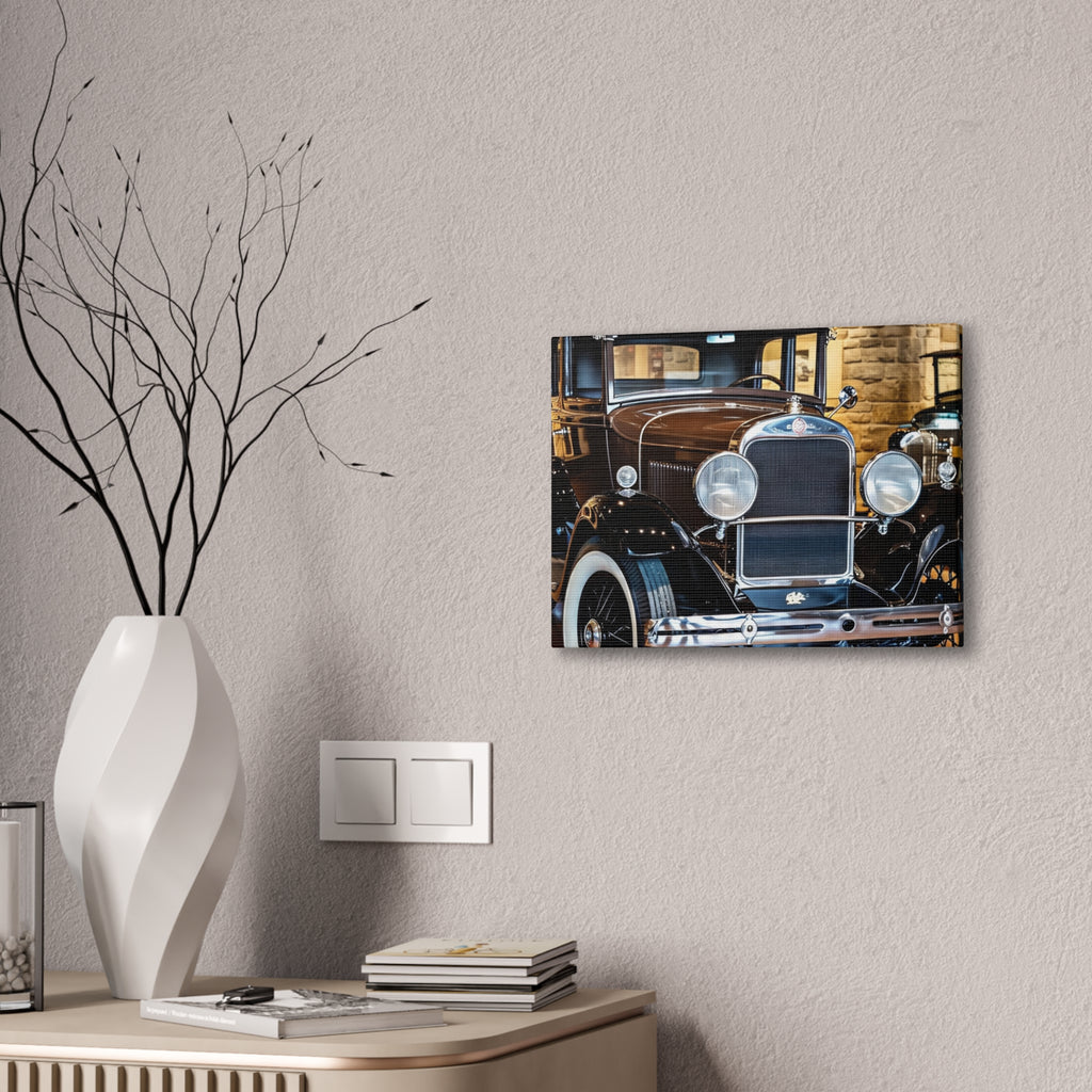 Vintage Classic Car Canvas Wall Art - Antique Auto Photography Print