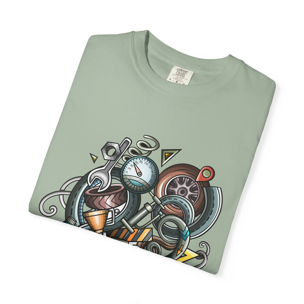 Abstract Vintage Motors T-Shirt — Retro Automotive Graphic Tee