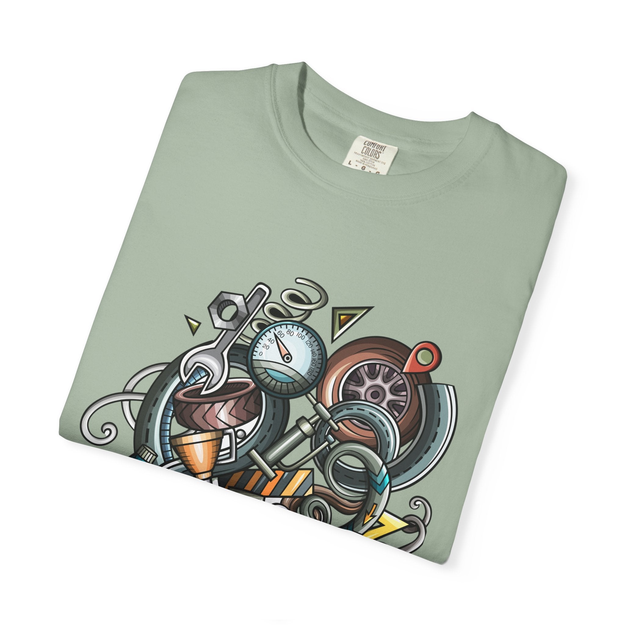 Abstract Vintage Motors T-Shirt — Retro Automotive Graphic Tee