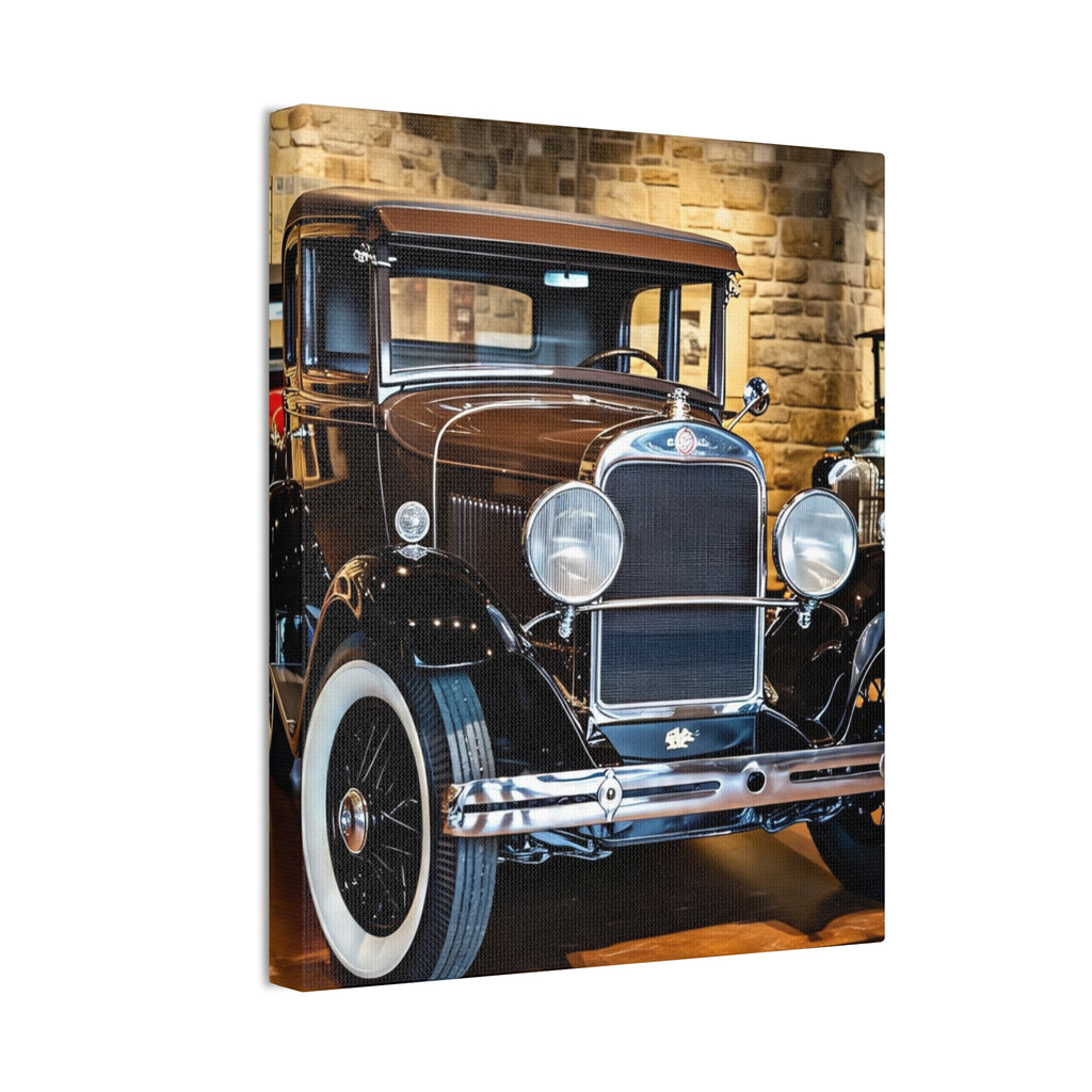 Vintage Classic Car Canvas Wall Art - Antique Auto Photography Print