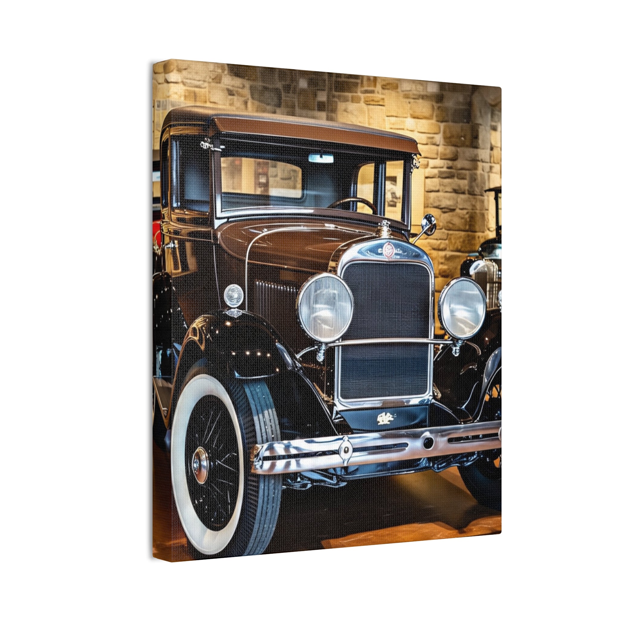 Vintage Classic Car Canvas Wall Art - Antique Auto Photography Print