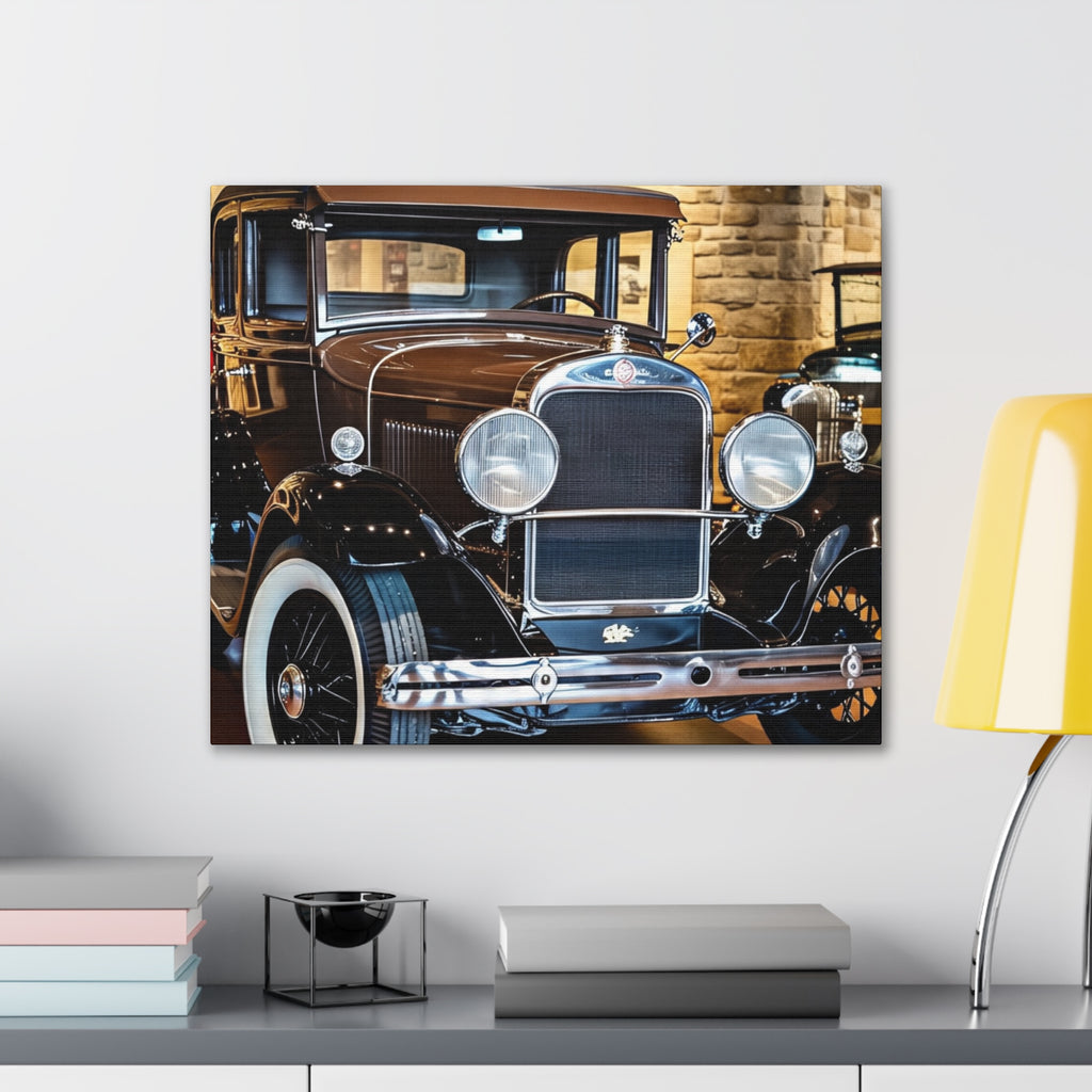 Vintage Classic Car Canvas Wall Art - Antique Auto Photography Print