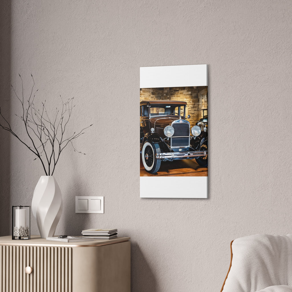 Vintage Classic Car Canvas Wall Art - Antique Auto Photography Print
