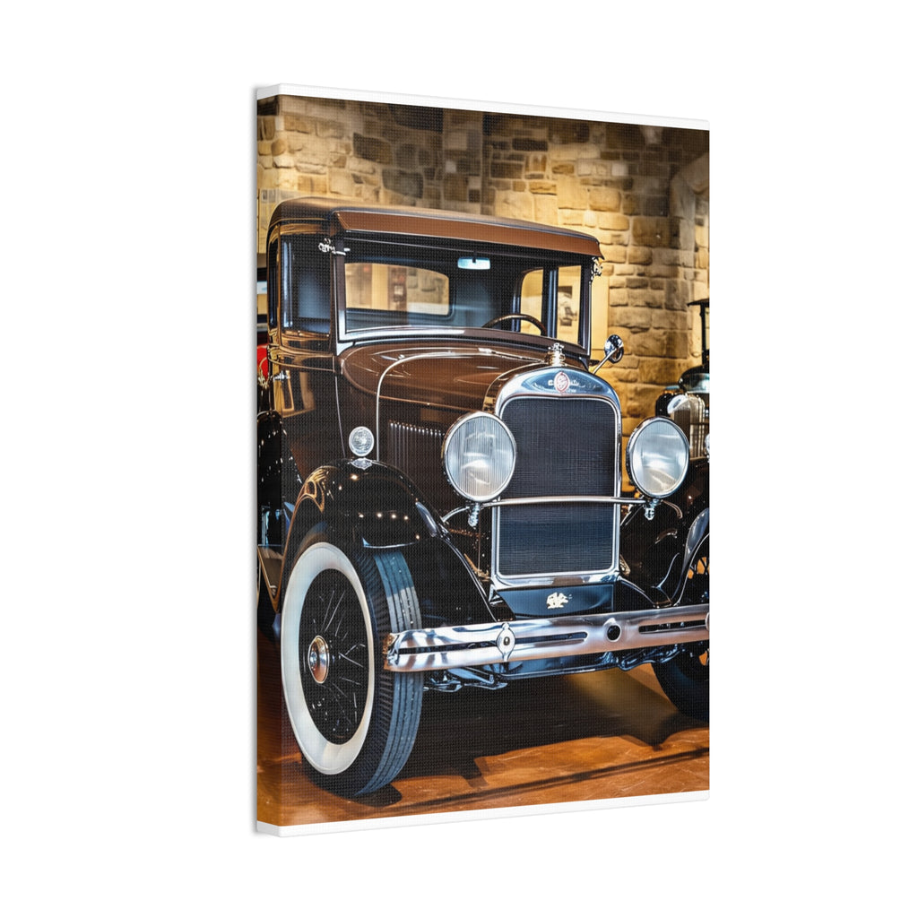 Vintage Classic Car Canvas Wall Art - Antique Auto Photography Print