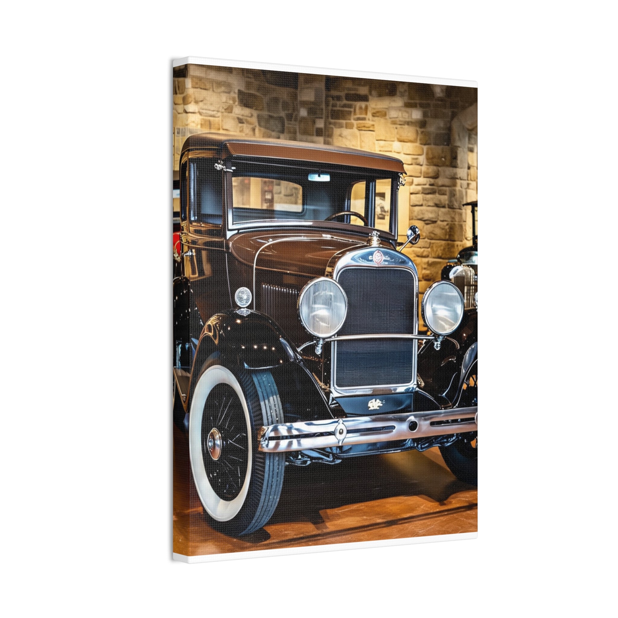 Vintage Classic Car Canvas Wall Art - Antique Auto Photography Print