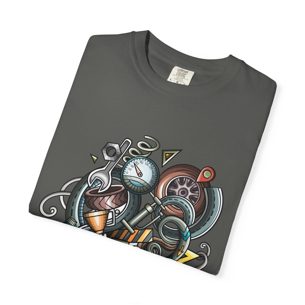 Abstract Vintage Motors T-Shirt — Retro Automotive Graphic Tee