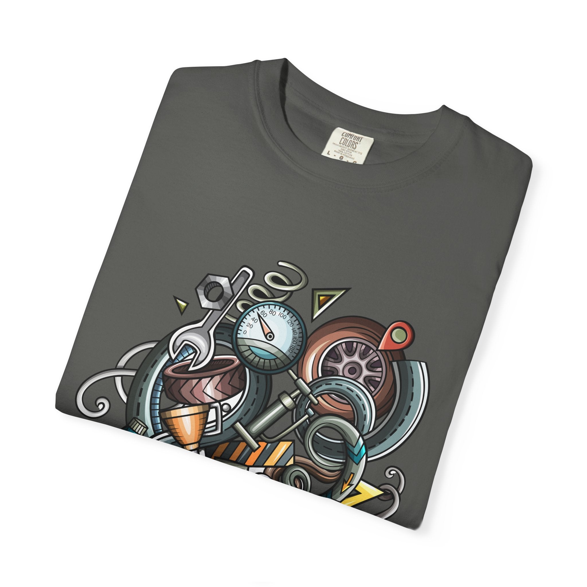 Abstract Vintage Motors T-Shirt — Retro Automotive Graphic Tee