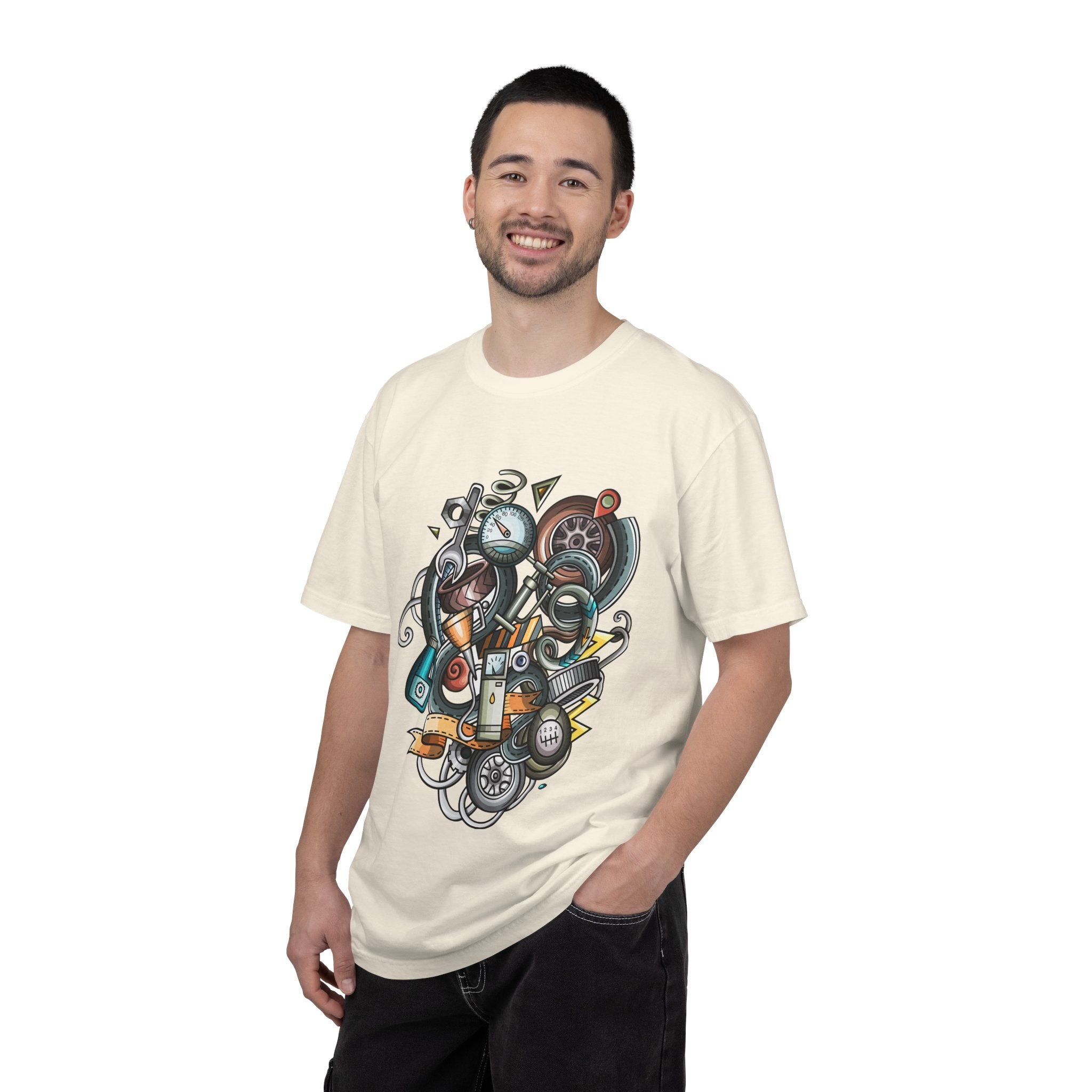 Abstract Vintage Motors T-Shirt — Retro Automotive Graphic Tee