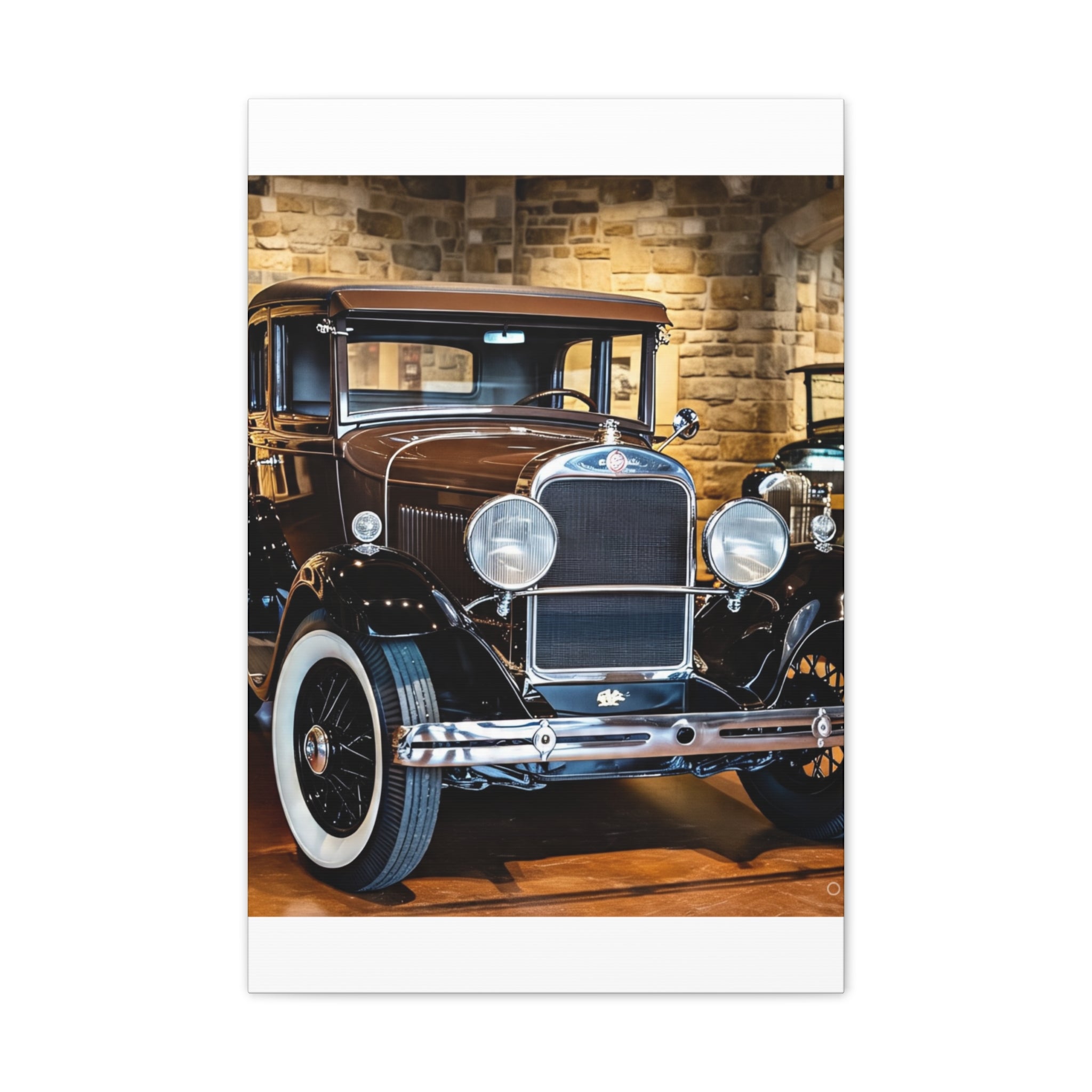Vintage Classic Car Canvas Wall Art - Antique Auto Photography Print
