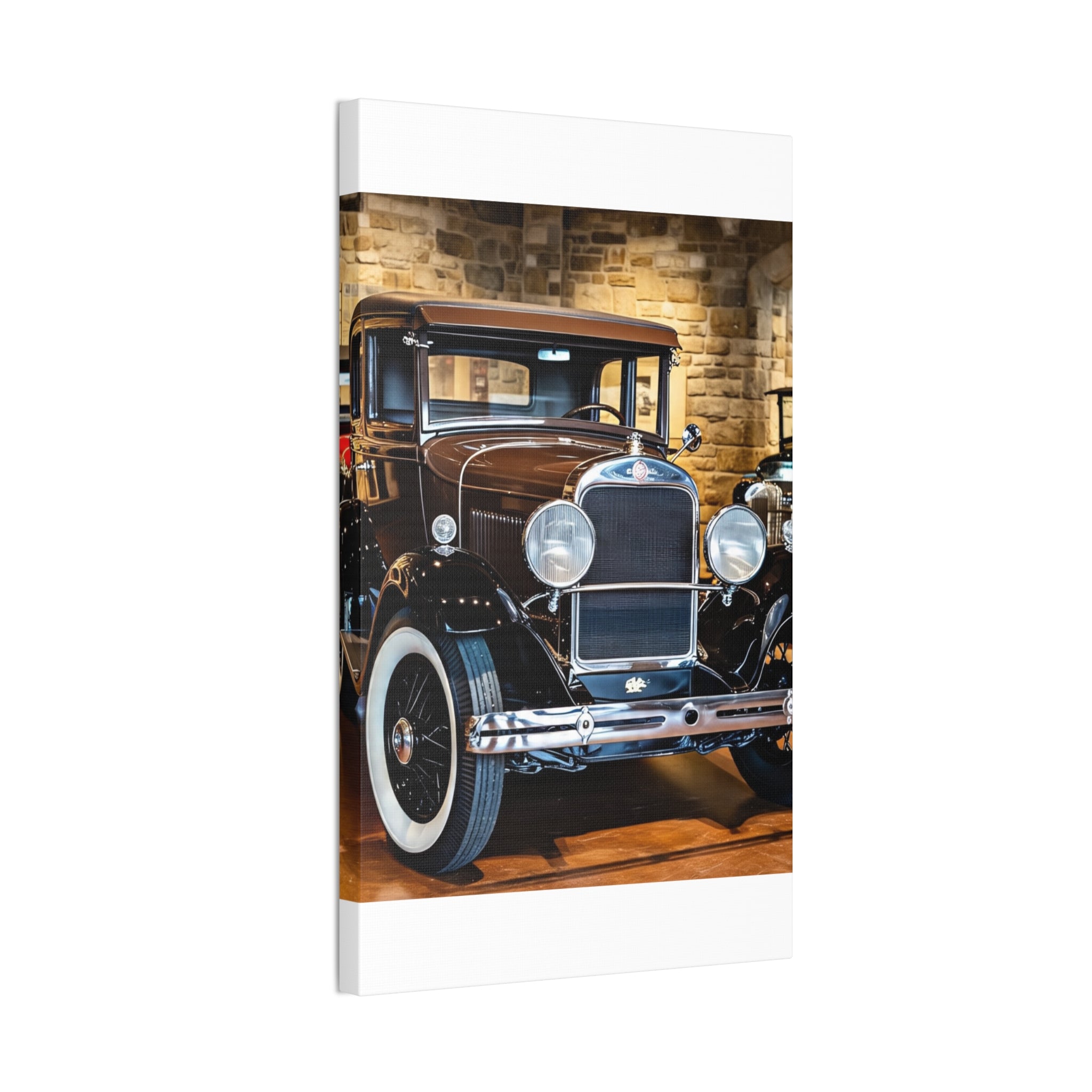 Vintage Classic Car Canvas Wall Art - Antique Auto Photography Print