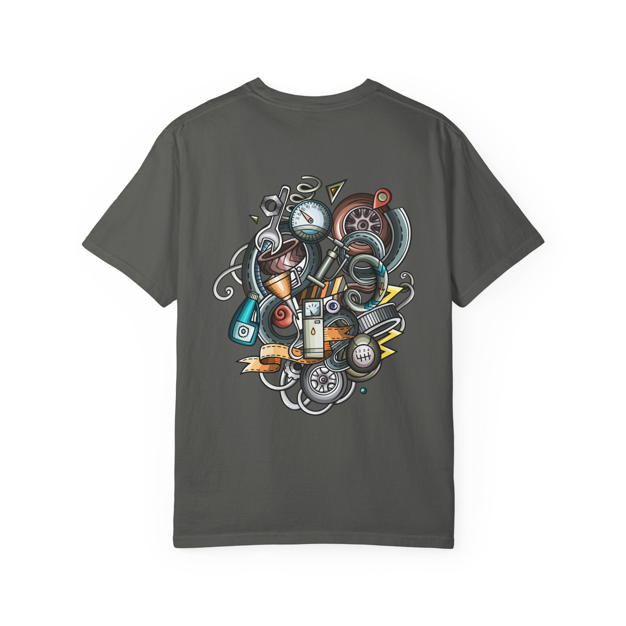 Abstract Vintage Motors T-Shirt — Retro Automotive Graphic Tee