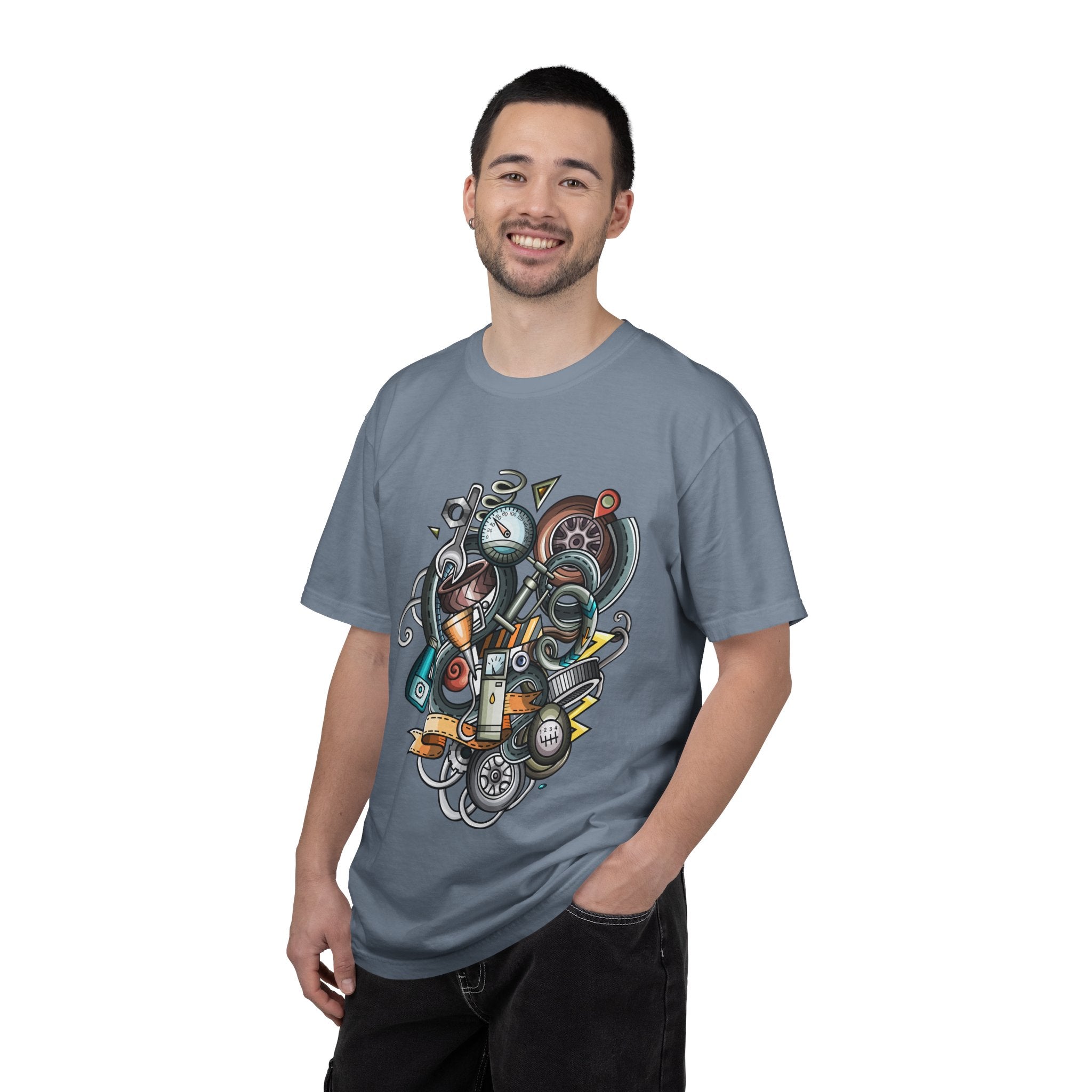 Abstract Vintage Motors T-Shirt — Retro Automotive Graphic Tee