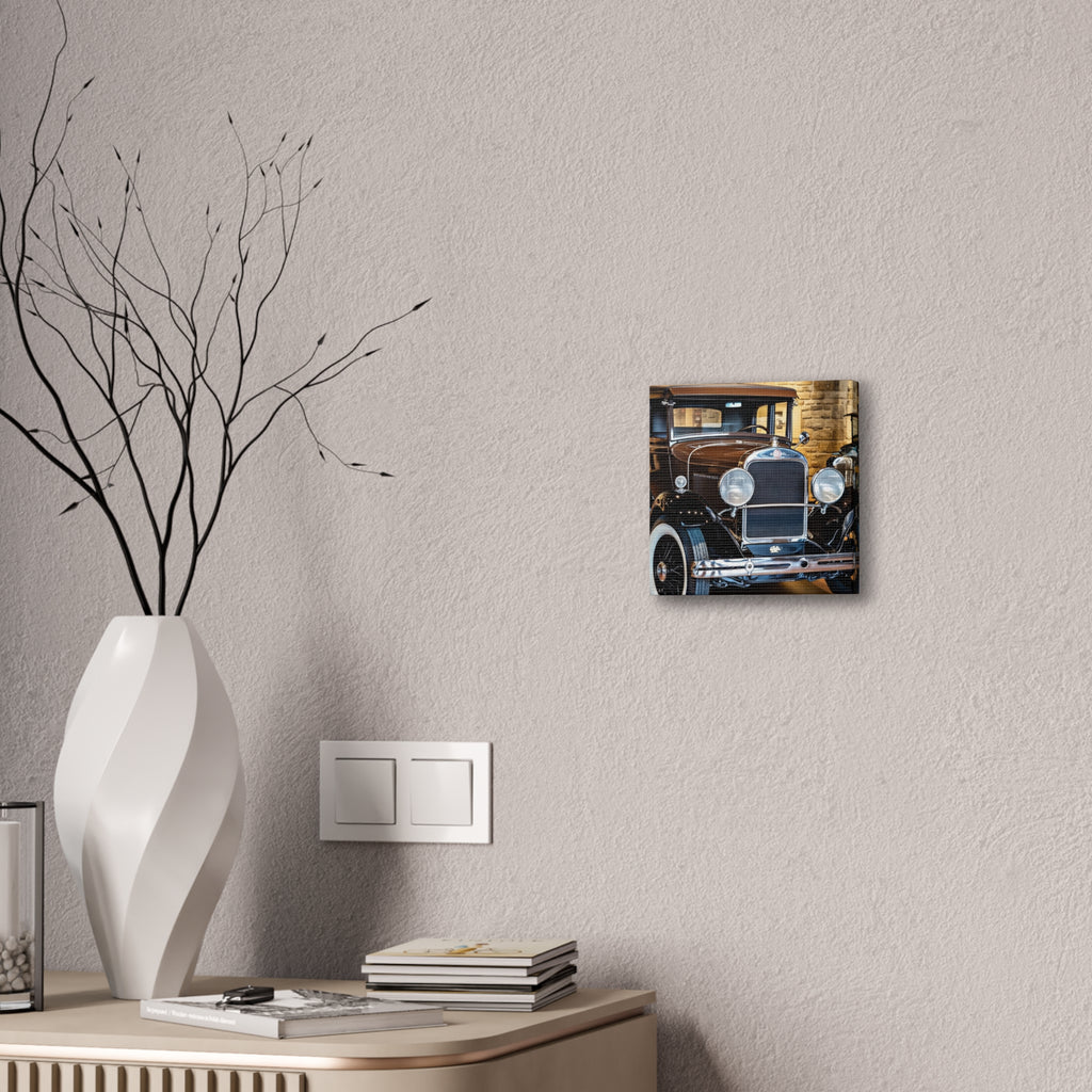 Vintage Classic Car Canvas Wall Art - Antique Auto Photography Print