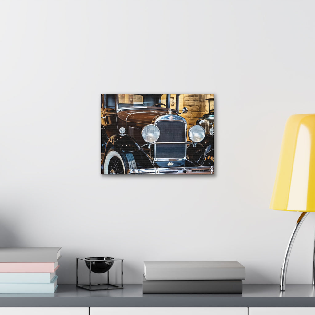 Vintage Classic Car Canvas Wall Art - Antique Auto Photography Print
