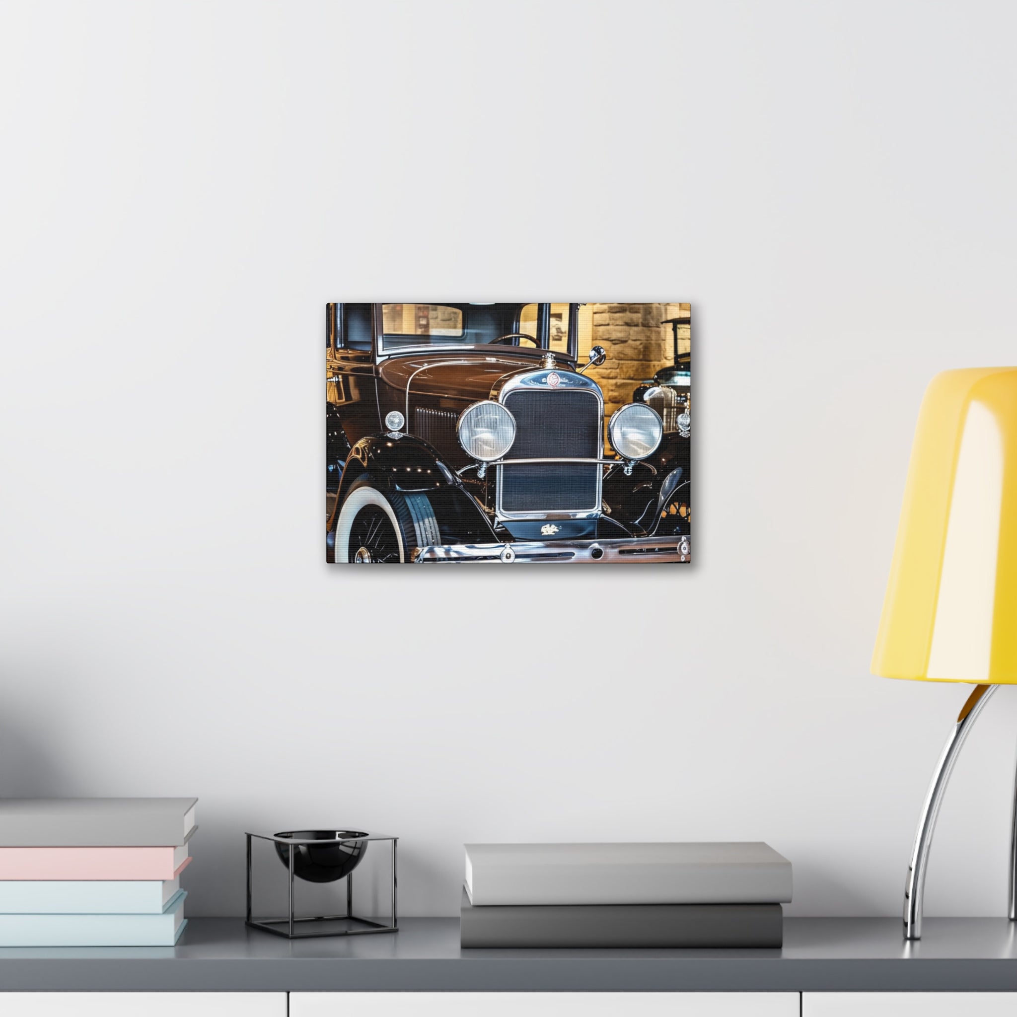 Vintage Classic Car Canvas Wall Art - Antique Auto Photography Print