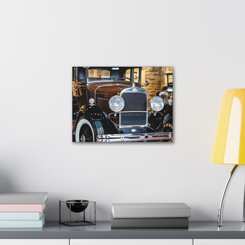 Vintage Classic Car Canvas Wall Art - Antique Auto Photography Print
