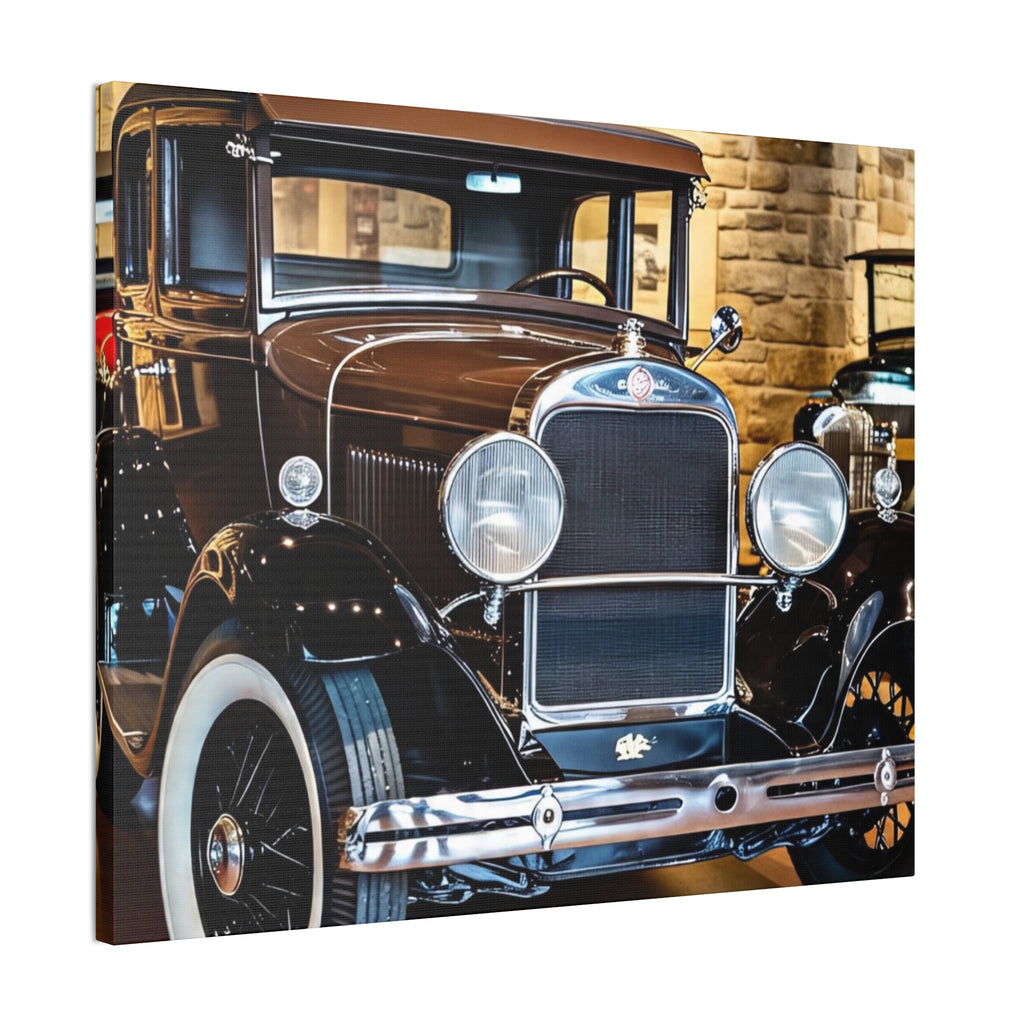 Vintage Classic Car Canvas Wall Art - Antique Auto Photography Print