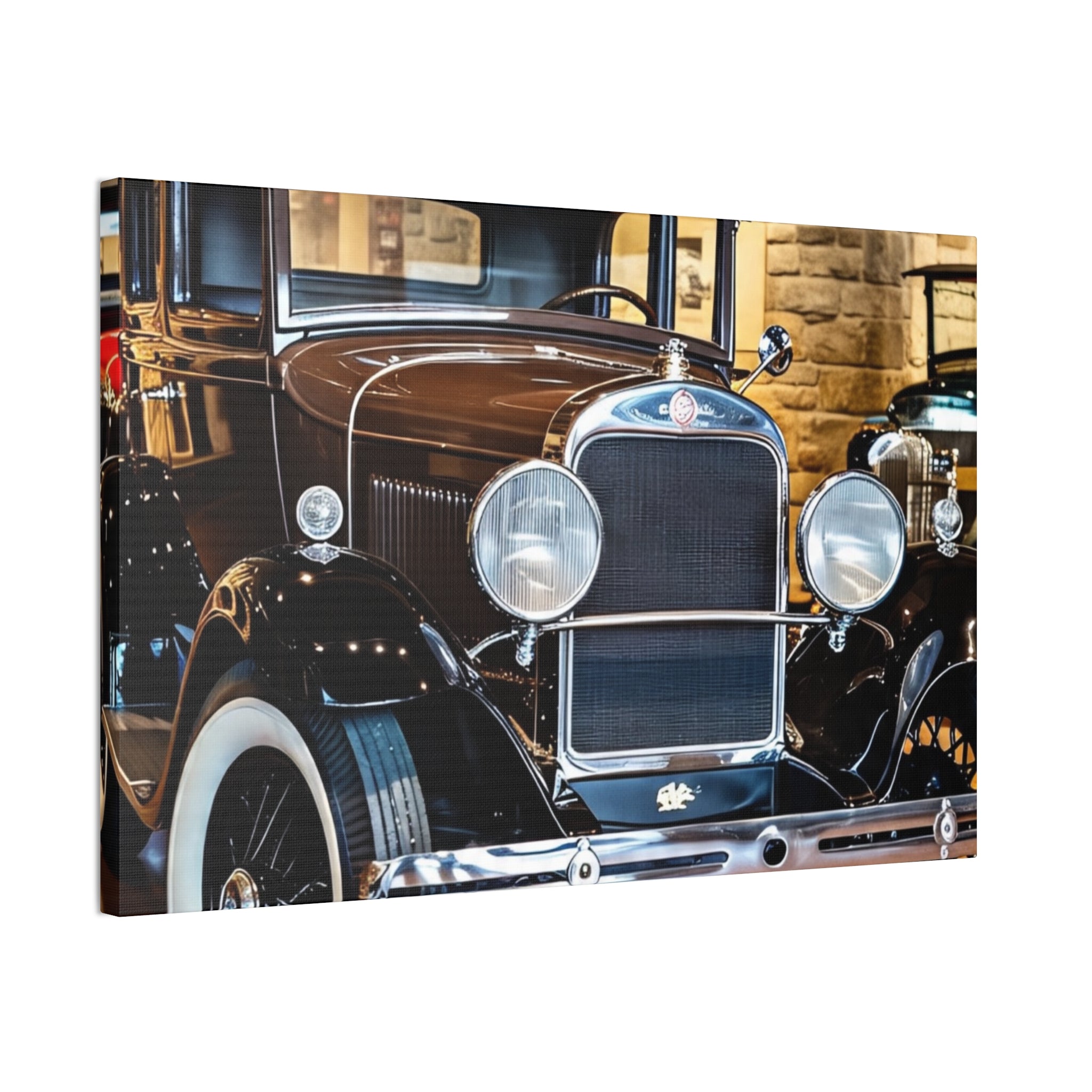 Vintage Classic Car Canvas Wall Art - Antique Auto Photography Print