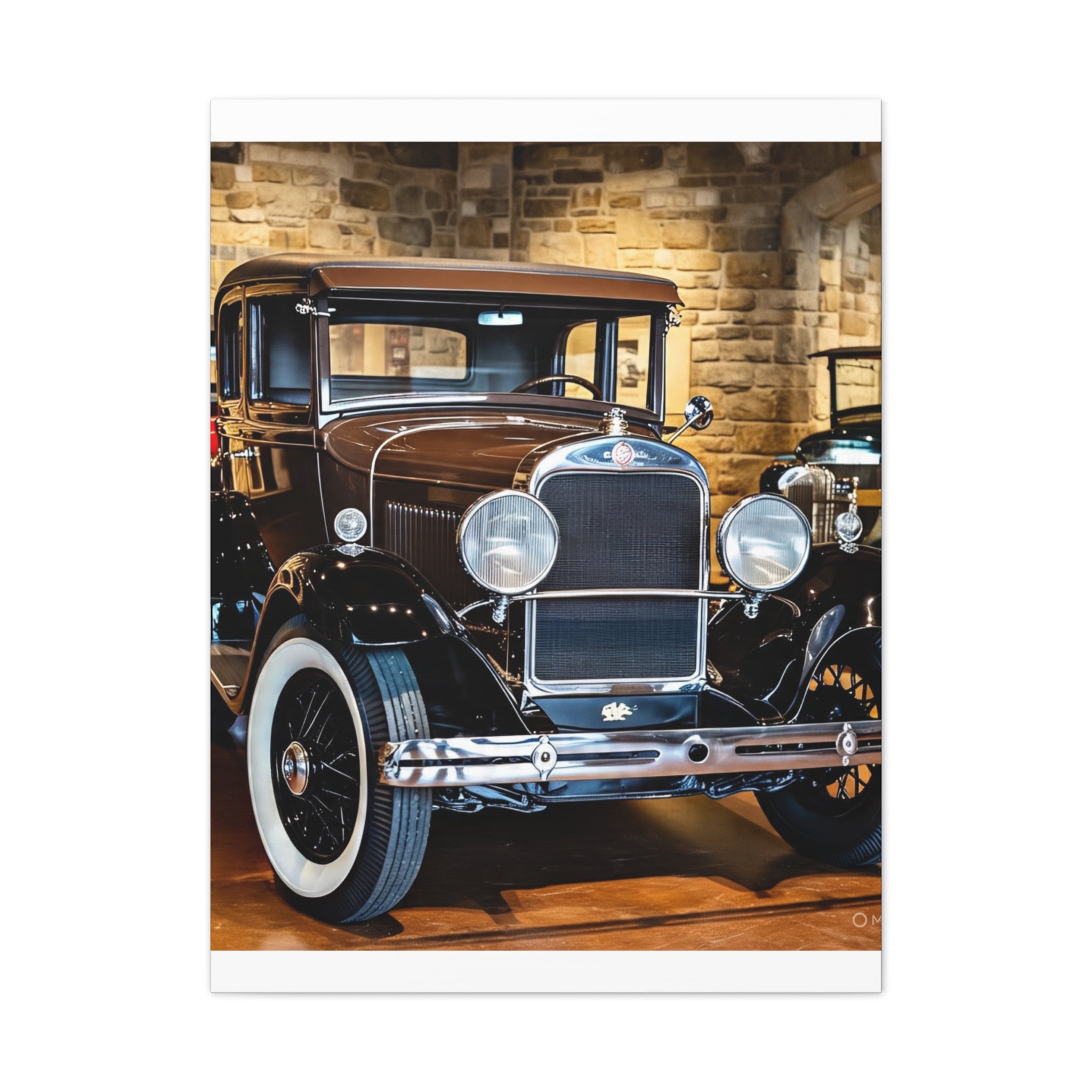 Vintage Classic Car Canvas Wall Art - Antique Auto Photography Print