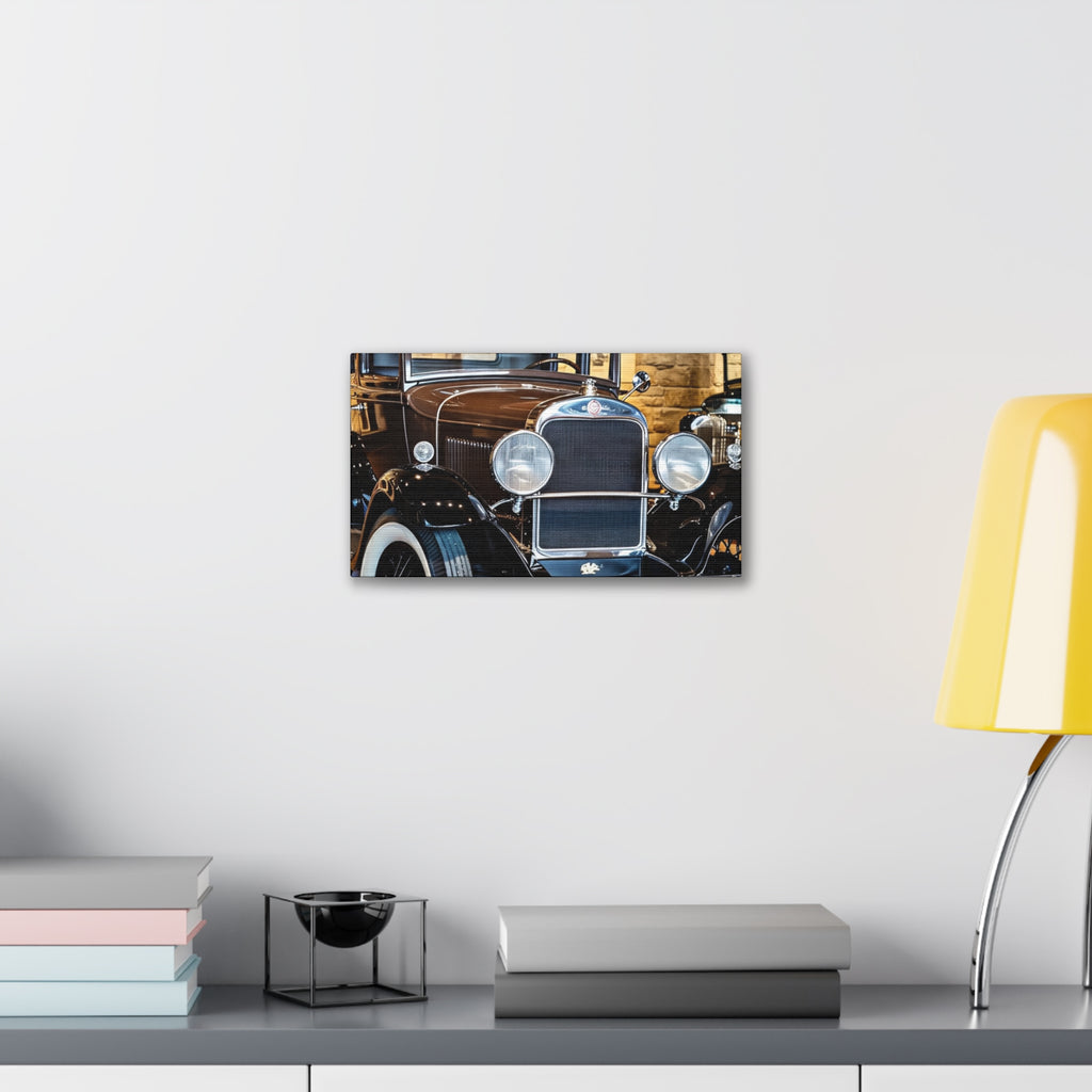 Vintage Classic Car Canvas Wall Art - Antique Auto Photography Print