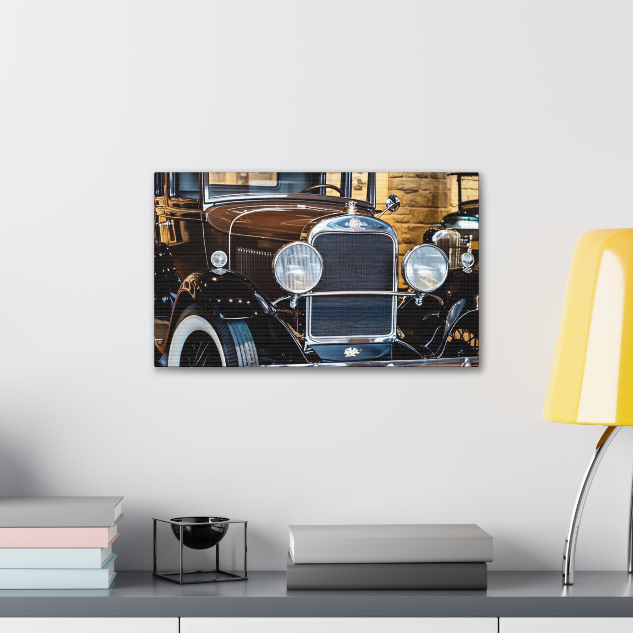 Vintage Classic Car Canvas Wall Art - Antique Auto Photography Print