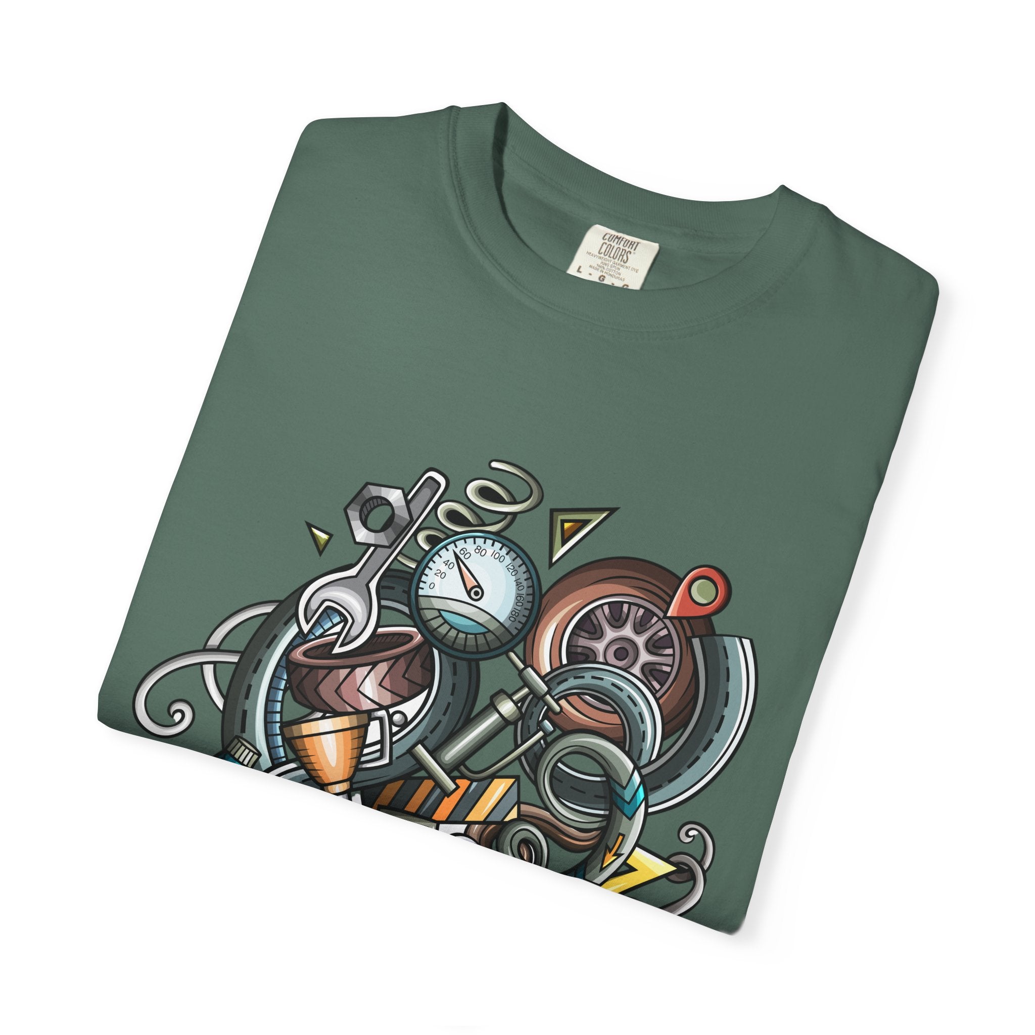 Abstract Vintage Motors T-Shirt — Retro Automotive Graphic Tee