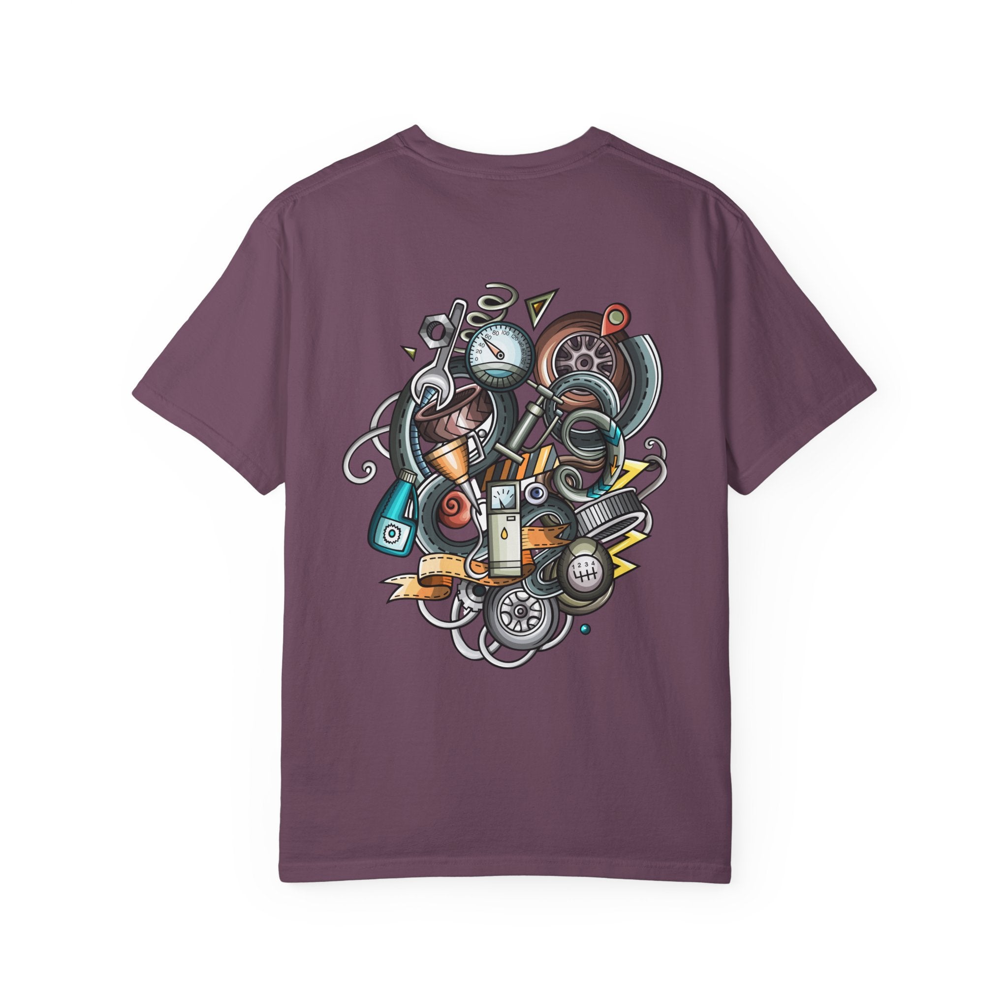 Abstract Vintage Motors T-Shirt — Retro Automotive Graphic Tee