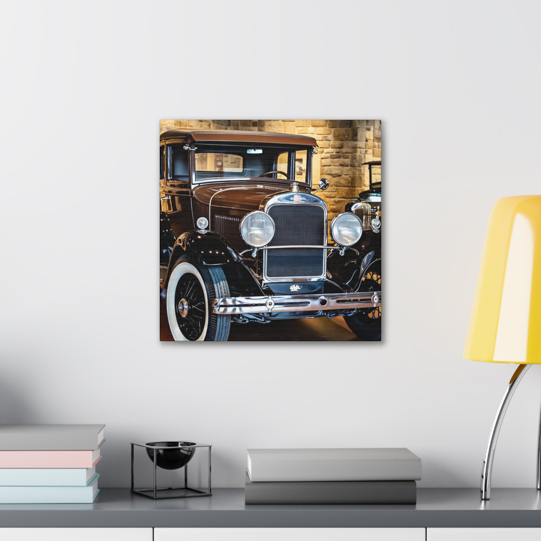 Vintage Classic Car Canvas Wall Art - Antique Auto Photography Print