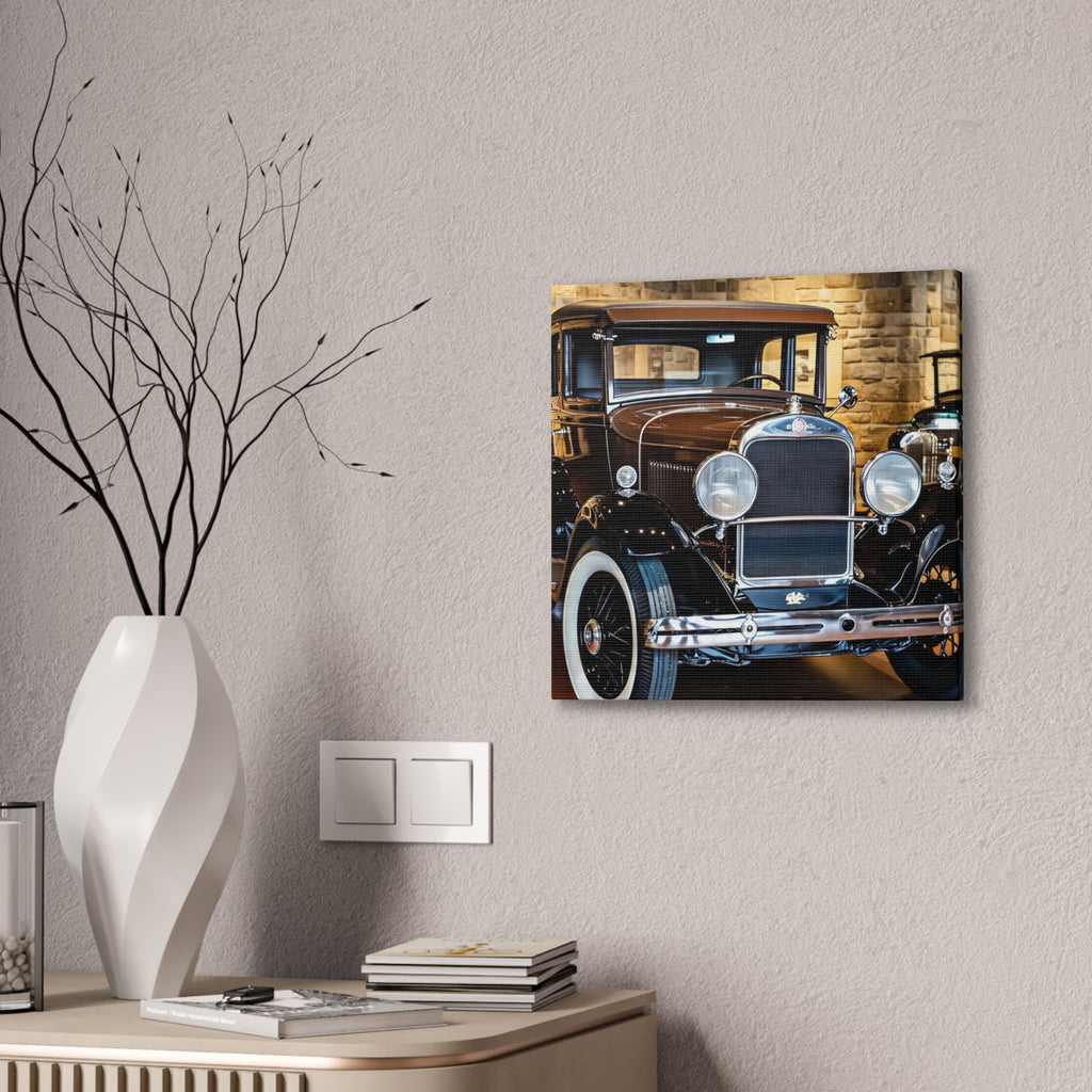 Vintage Classic Car Canvas Wall Art - Antique Auto Photography Print