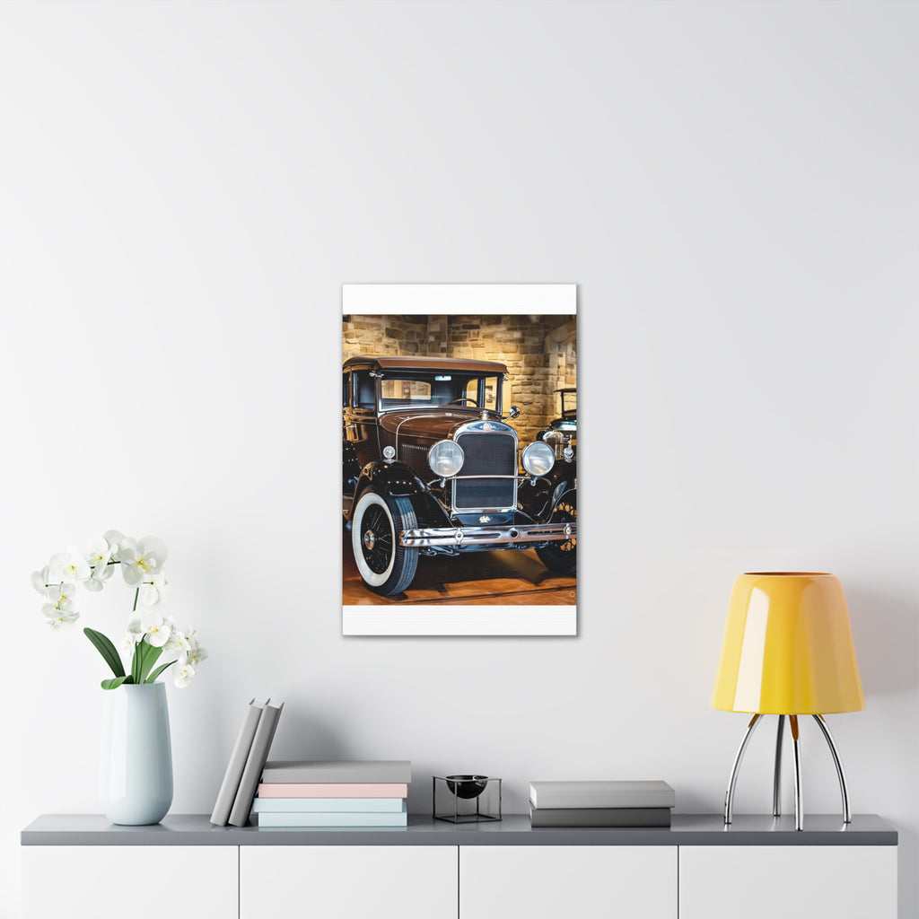 Vintage Classic Car Canvas Wall Art - Antique Auto Photography Print