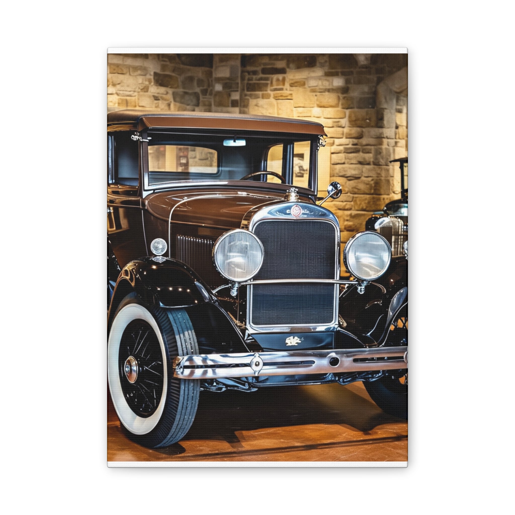 Vintage Classic Car Canvas Wall Art - Antique Auto Photography Print