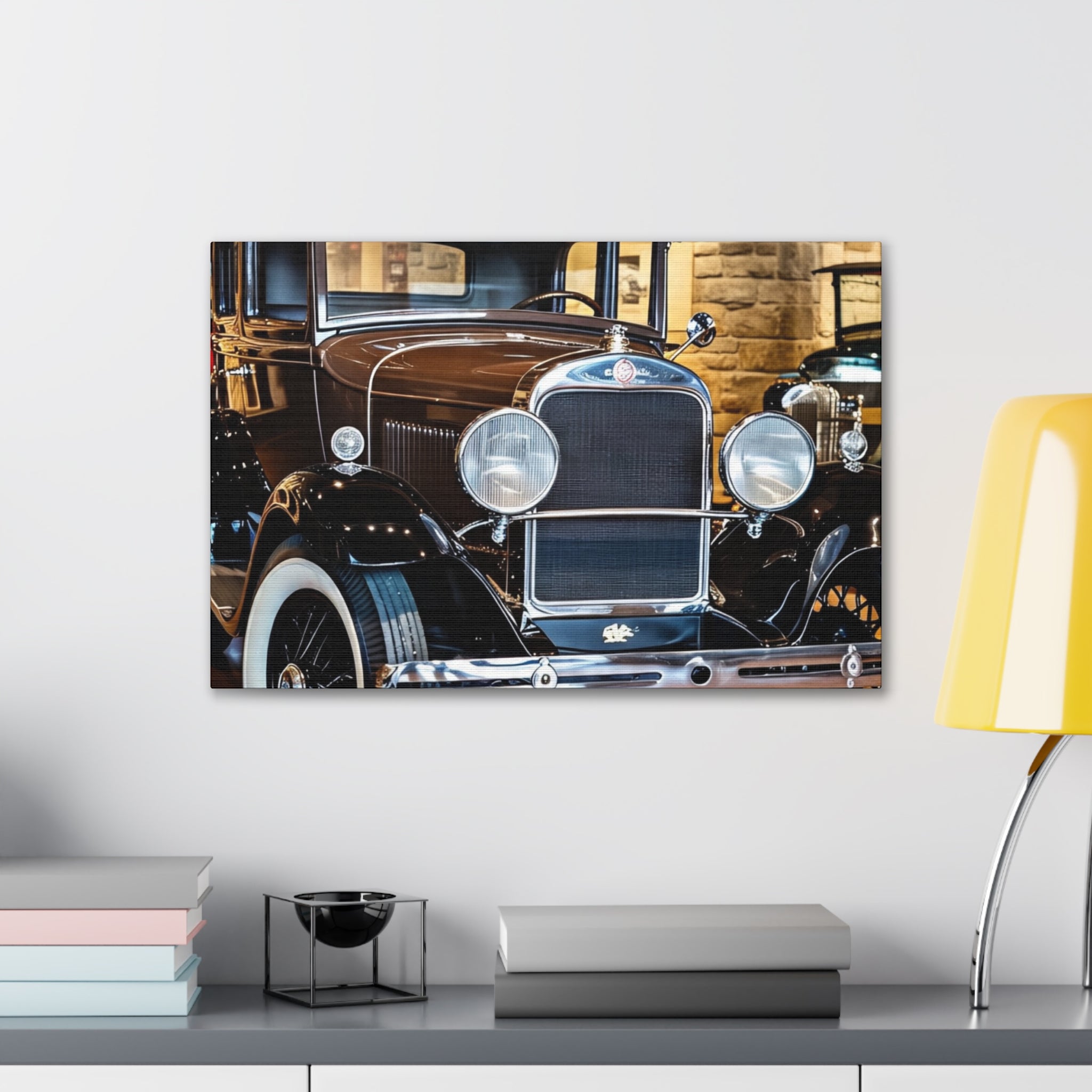Vintage Classic Car Canvas Wall Art - Antique Auto Photography Print