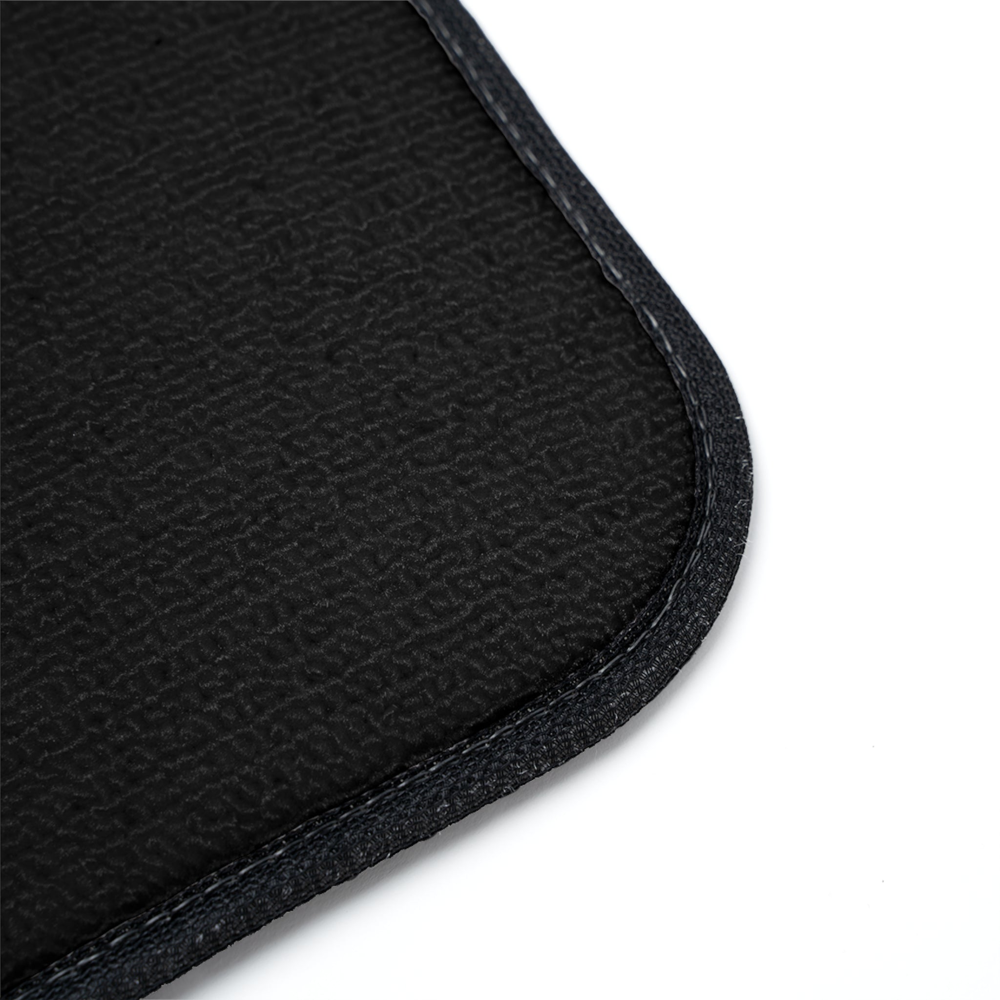 Car Floor Mat — Black with Red Sports Car Silhouette