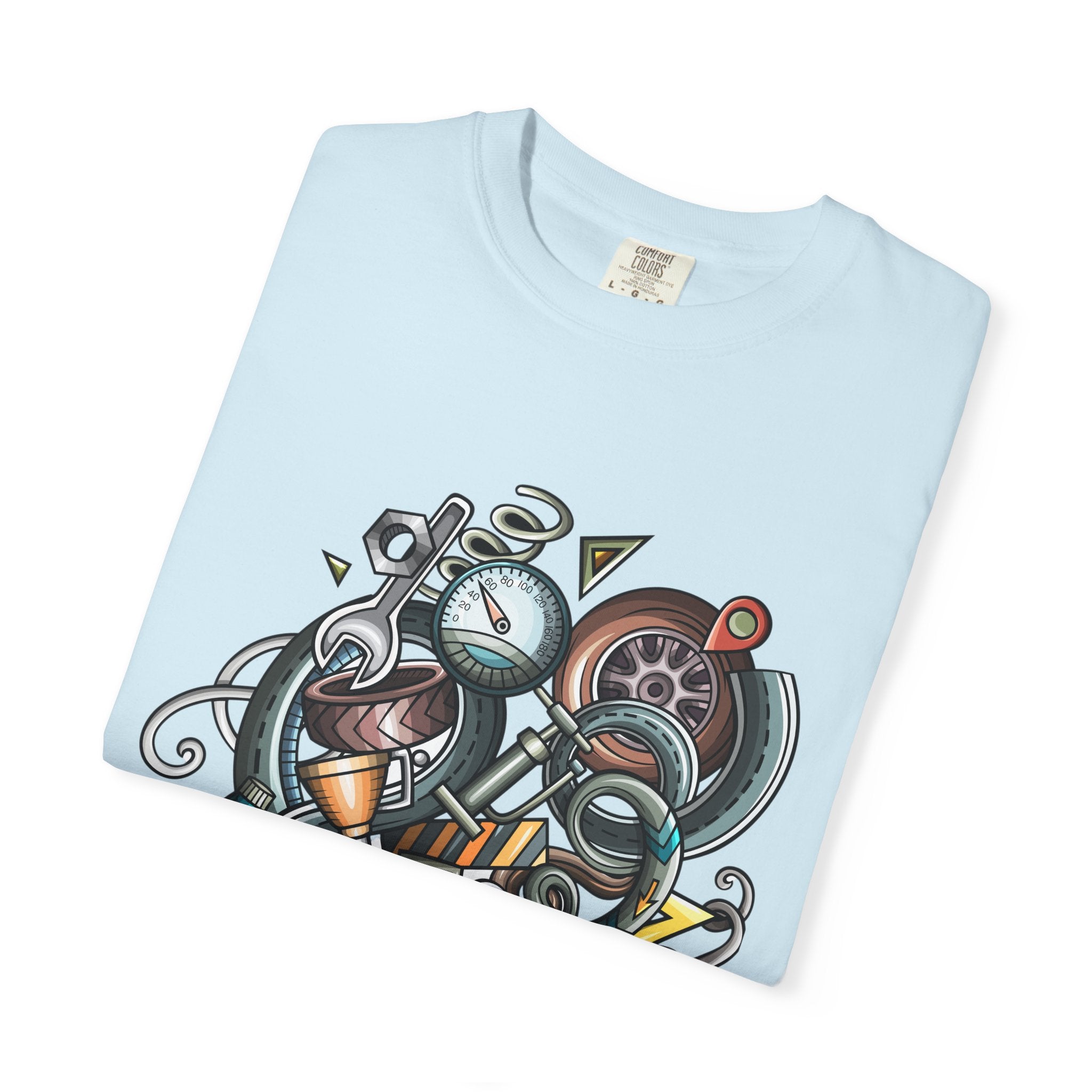 Abstract Vintage Motors T-Shirt — Retro Automotive Graphic Tee