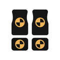 BMW Symbol Car Floor Mats (Set of 4) - Black & Yellow Auto Interior Mats