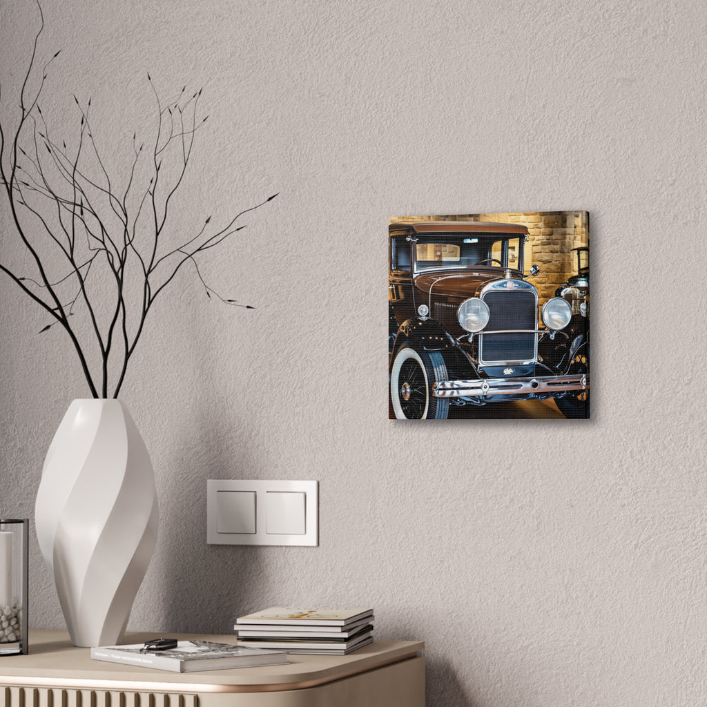 Vintage Classic Car Canvas Wall Art - Antique Auto Photography Print