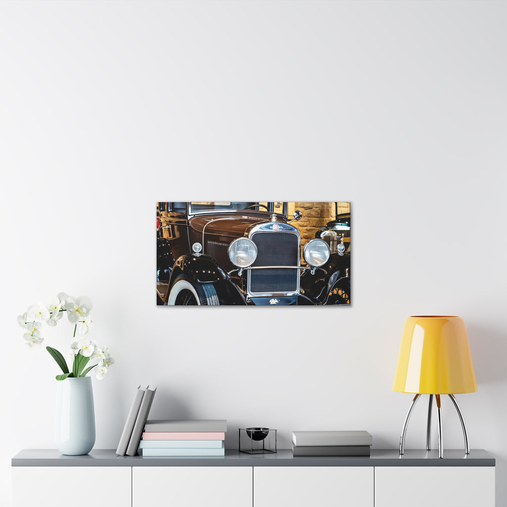 Vintage Classic Car Canvas Wall Art - Antique Auto Photography Print