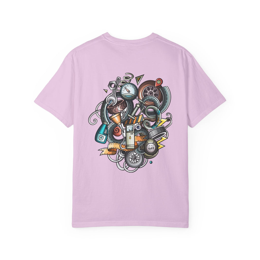 Abstract Vintage Motors T-Shirt — Retro Automotive Graphic Tee