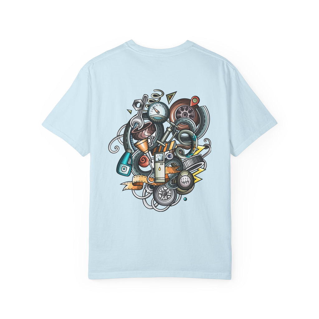 Abstract Vintage Motors T-Shirt — Retro Automotive Graphic Tee