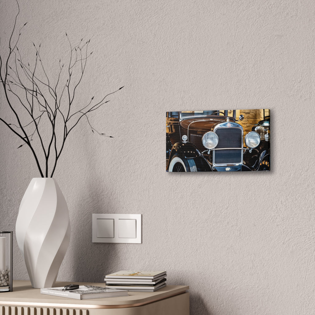 Vintage Classic Car Canvas Wall Art - Antique Auto Photography Print