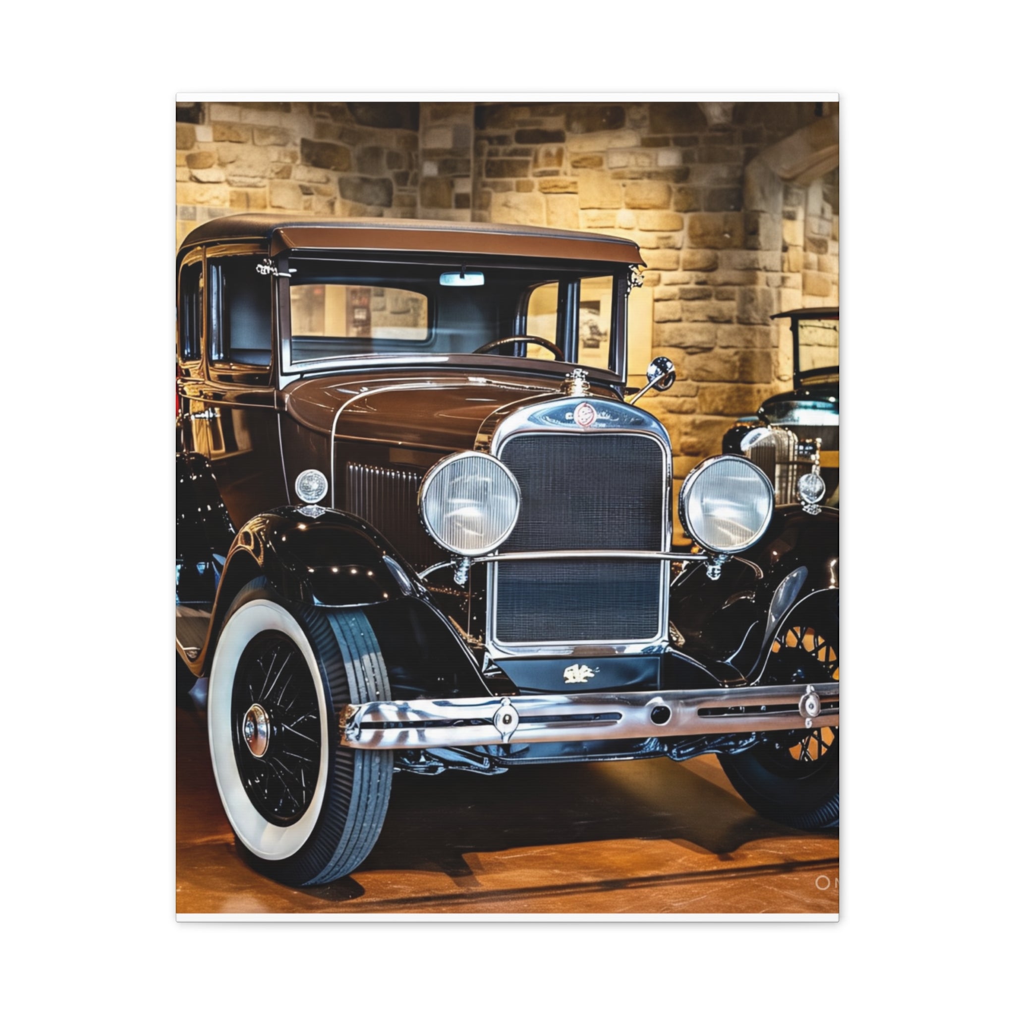 Vintage Classic Car Canvas Wall Art - Antique Auto Photography Print